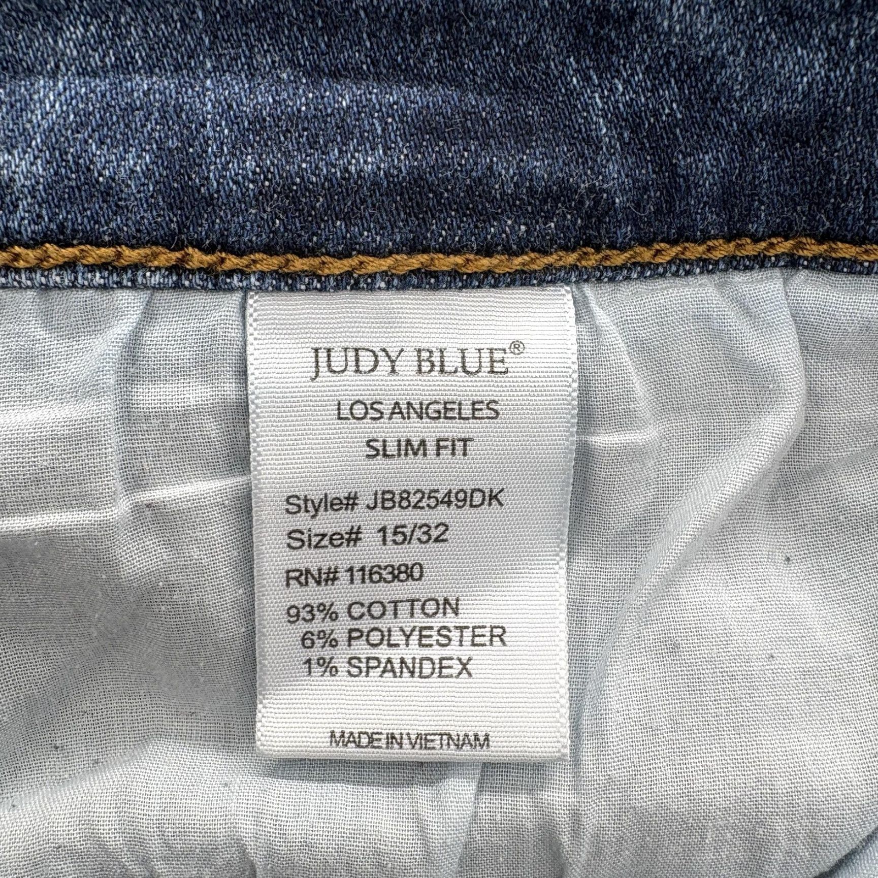 Vintage Judy Blue Slim Fit Skinny Crop Jeans Womens 32 Blue High Rise Stretch Preppy Size 24" / US 00 / IT 34 - 5 Thumbnail