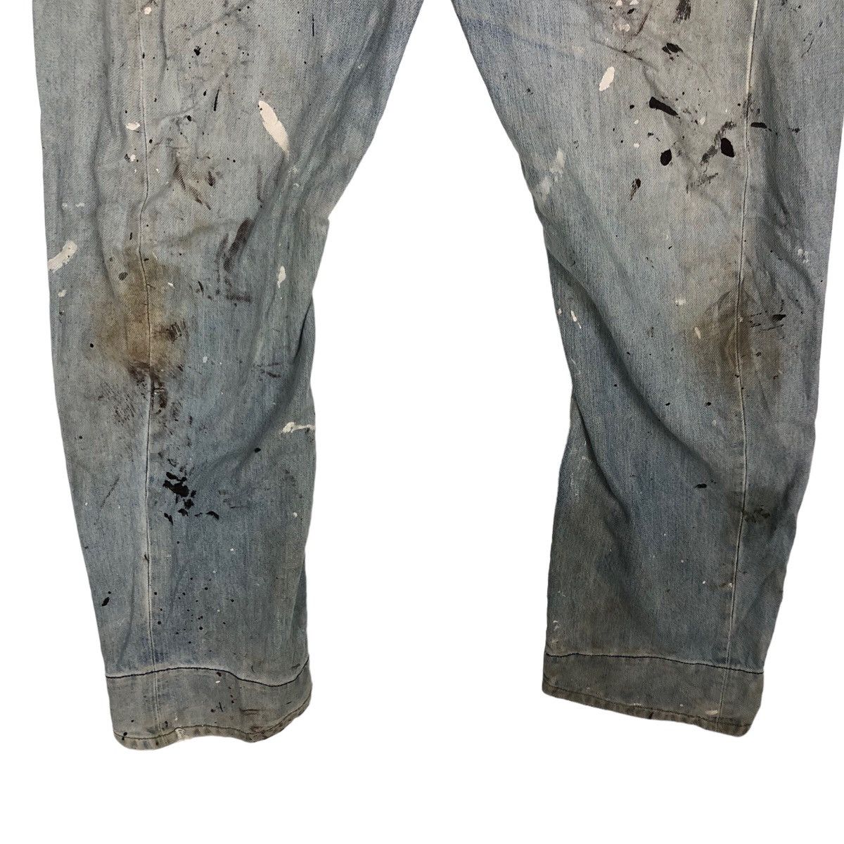 Levi's 🔥RARE VINTAGE LEVI’S ENGINEERED JEANS DISTRESSED PAINTED Size US 32 / EU 48 - 3 Thumbnail