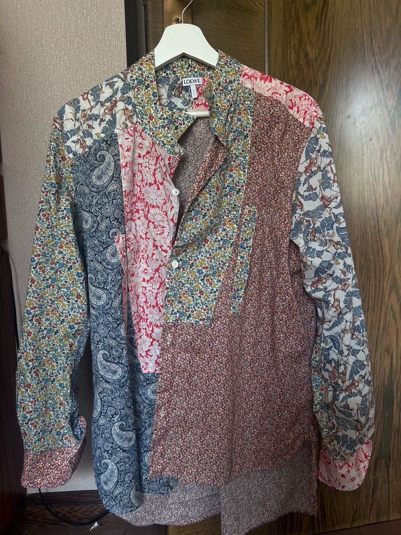 Loewe LOEWE A chequered floral shirt Size S / US 4 / IT 40 - 1 Thumbnail