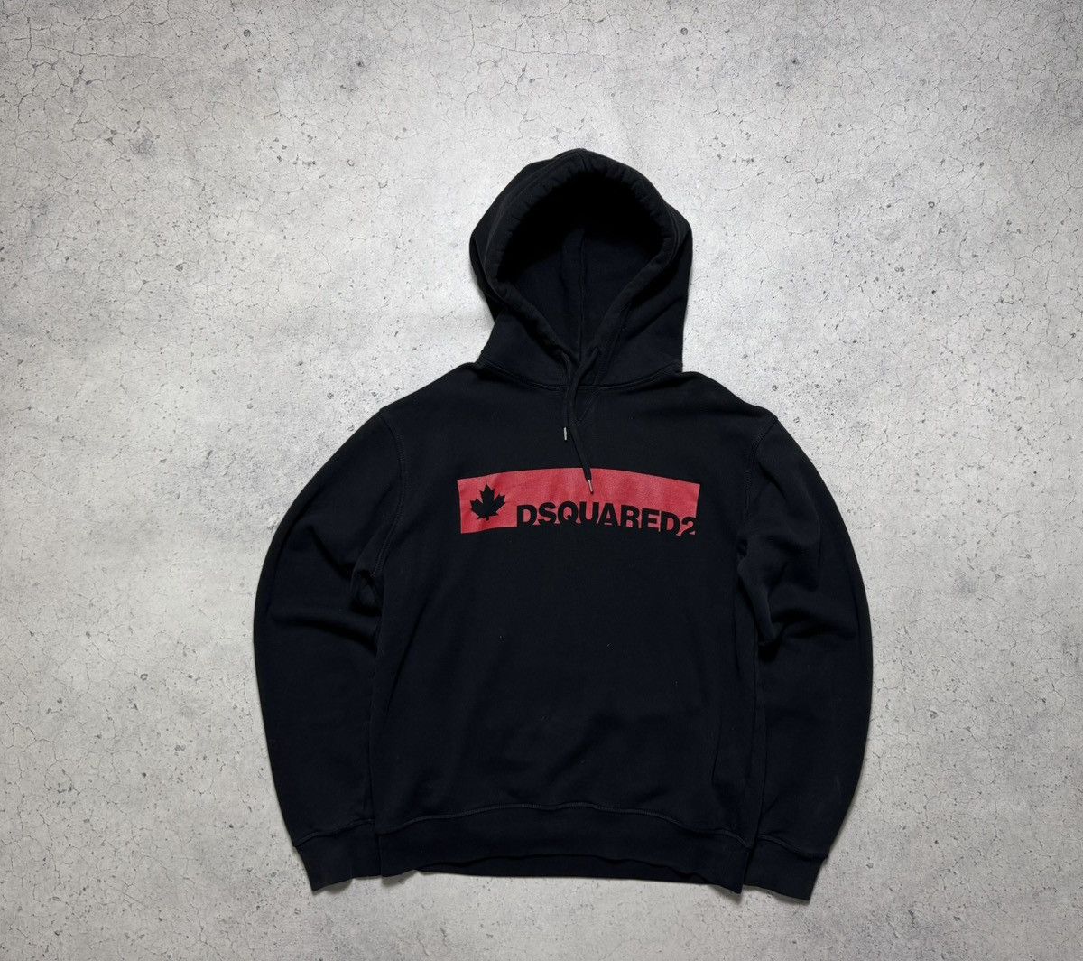Dsquared2 Dsquared2 Black Big Logo Hoodie Size M Size US M / EU 48-50 / 2 - 1 Thumbnail