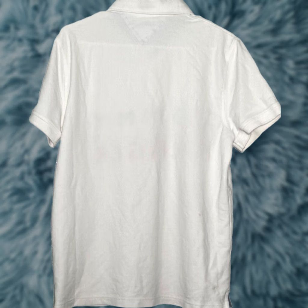 Tommy Hilfiger Tommy Hilfiger Polo Shirt Men's M White Logo Custom Fit Size US M / EU 48-50 / 2 - 1 Thumbnail