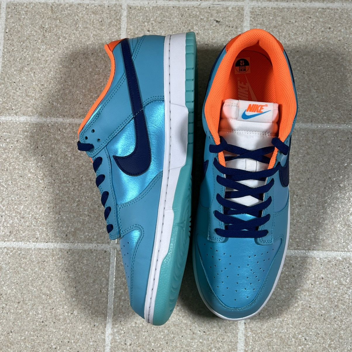 Nike Nike Dunk Low SE Baltic Blue Orange Sz 12 Basketball Shoes Size US 12 / EU 45 - 3 Thumbnail
