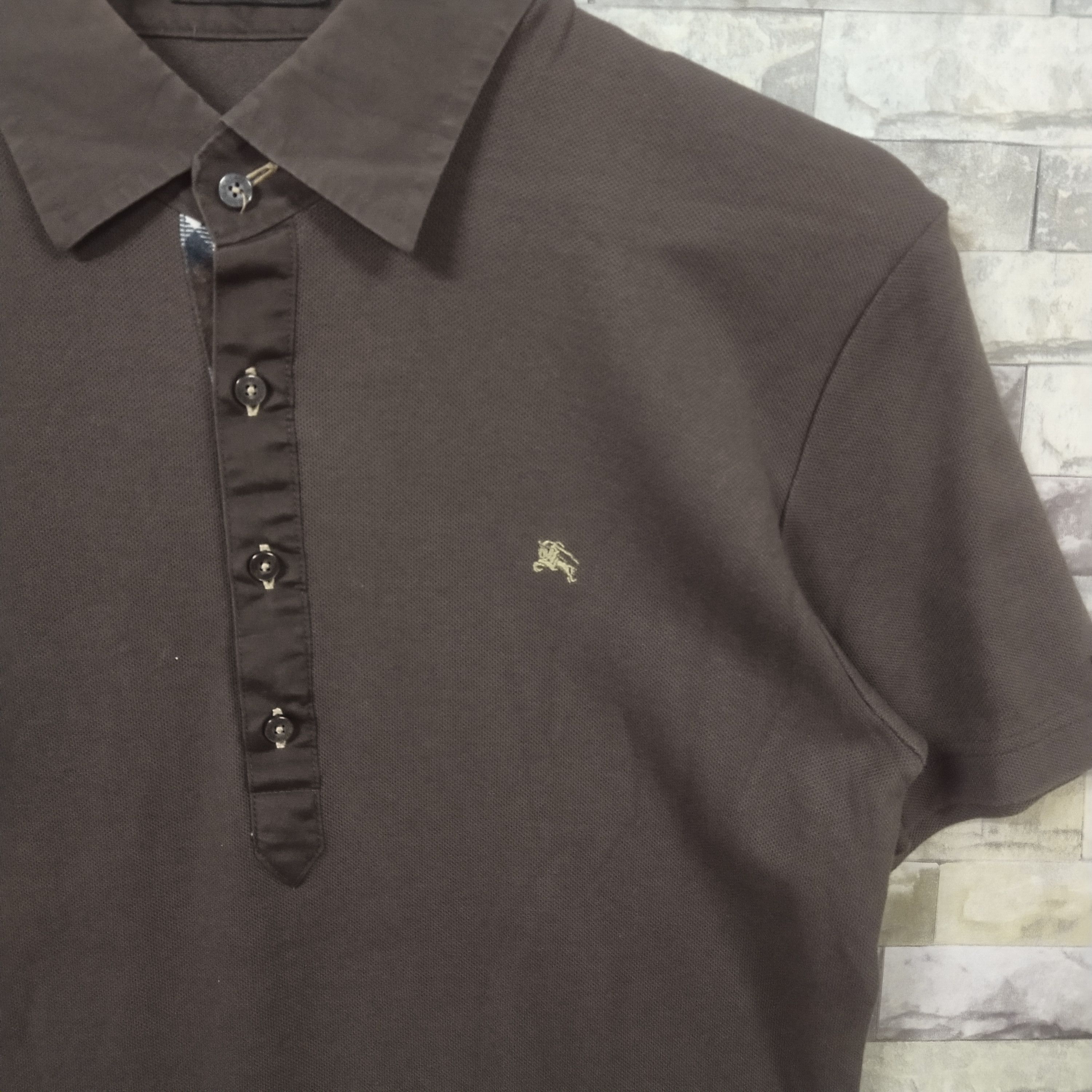 Burberry Burberry Black Label Brown Plain Polo Shirt Size US S / EU 44-46 / 1 - 3 Thumbnail