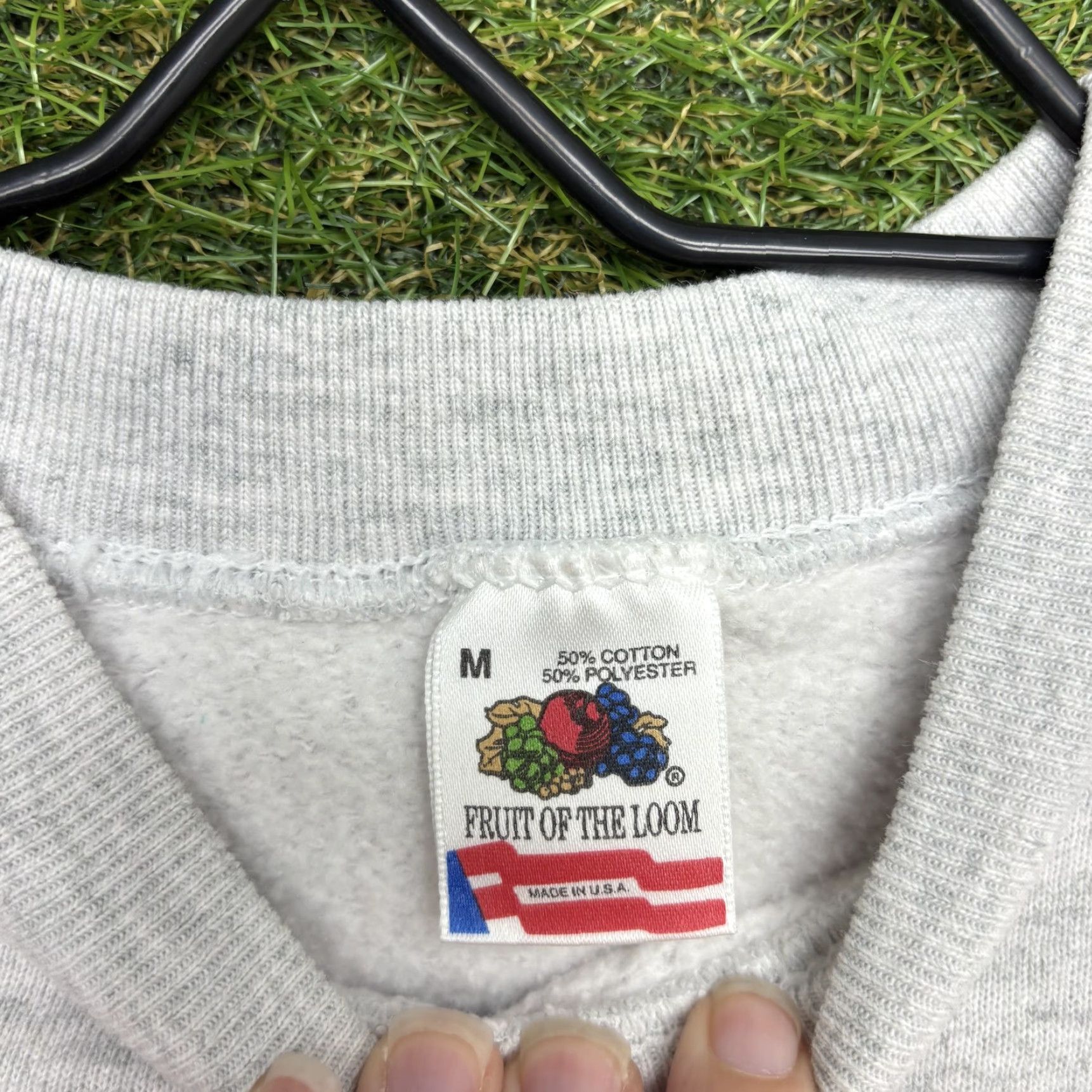 Fruit Of The Loom VINTAGE Columbia Sweatshirt Mens Medium Gray Joplin Graphic Crewneck USA 90s Size US M / EU 48-50 / 2 - 7 Thumbnail