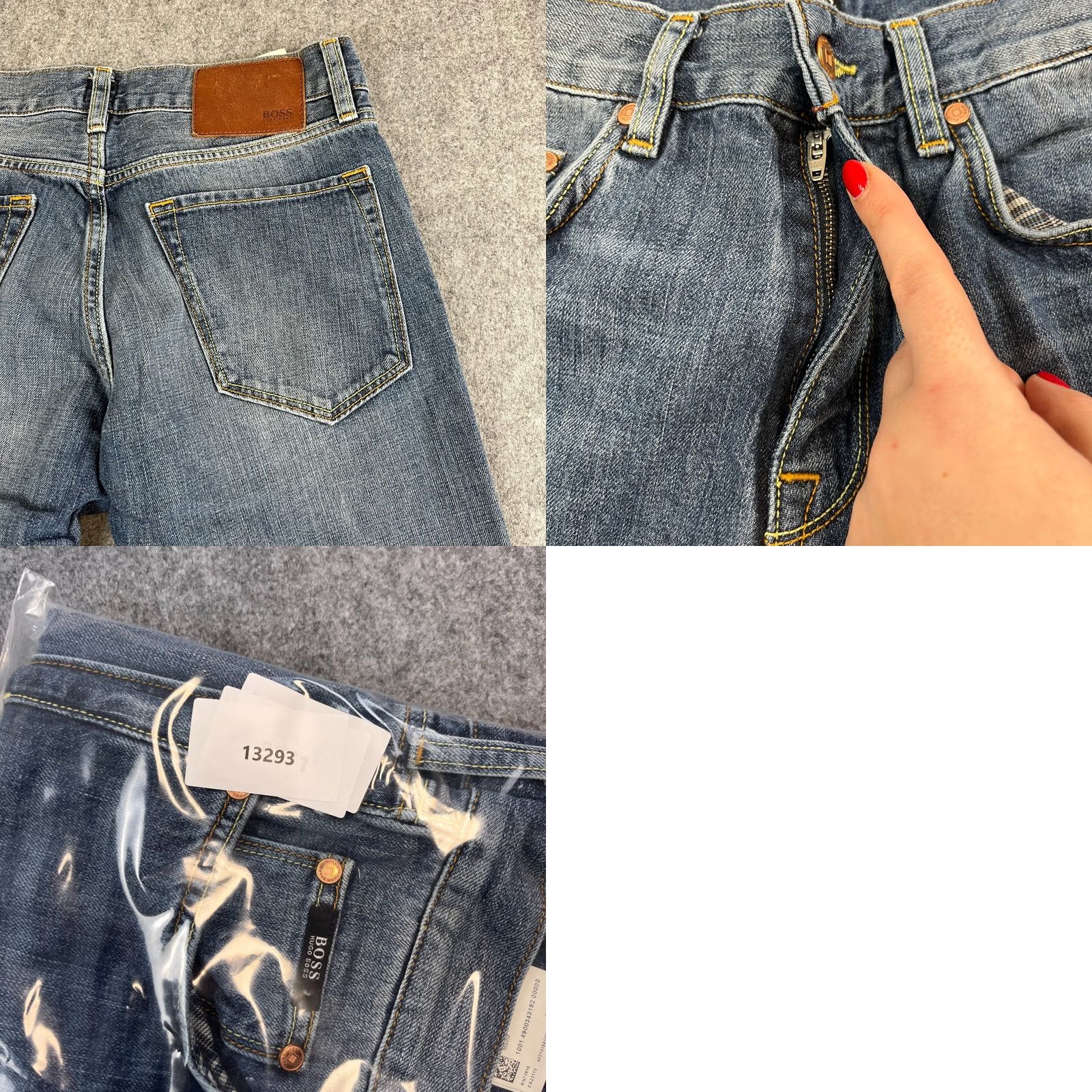 Hugo Boss HUGO BOSS Jeans Regular Straight 30 30 Mid Wash Blue Whiskers 100% Cotton Mens Jeans Regular 30in Blue Vintage: No Size US 30 / EU 46 - 9 Thumbnail