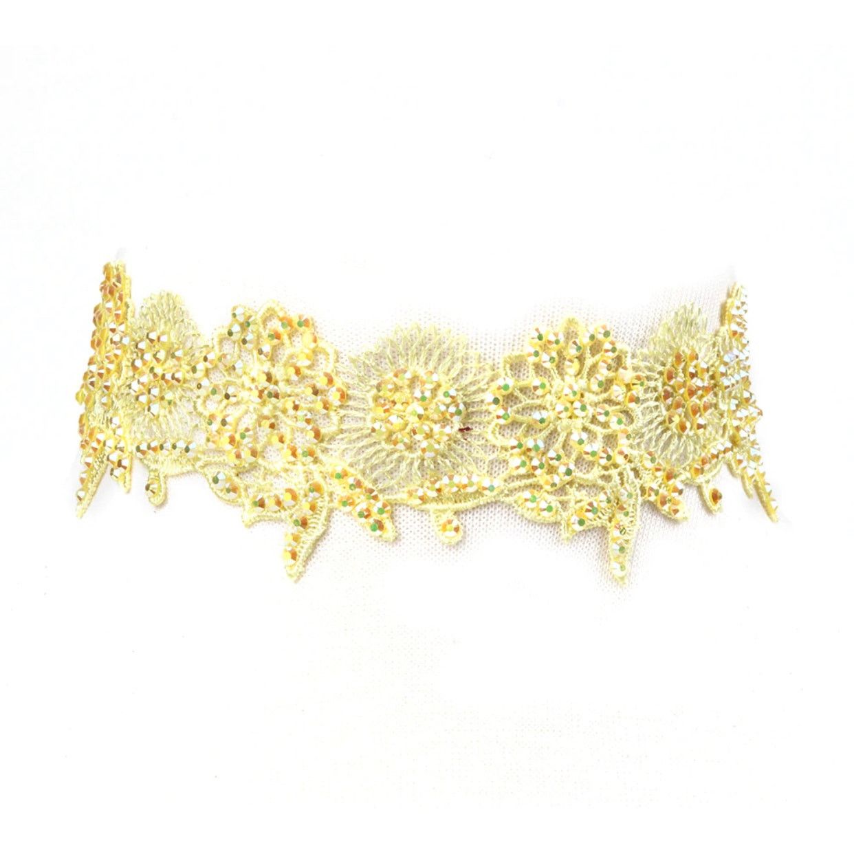 Other Amrita Singh Sanza Yellow Lace Choker Size ONE SIZE - 1 Thumbnail