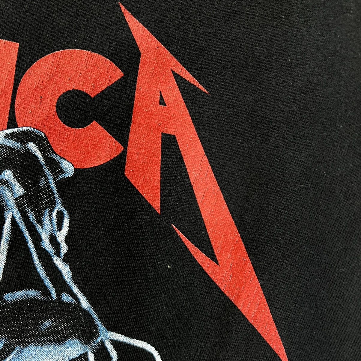 Metallica × Vintage Metallica No Justice For All Rock Band T Shirt Black Size US L / EU 52-54 / 3 - 8 Thumbnail