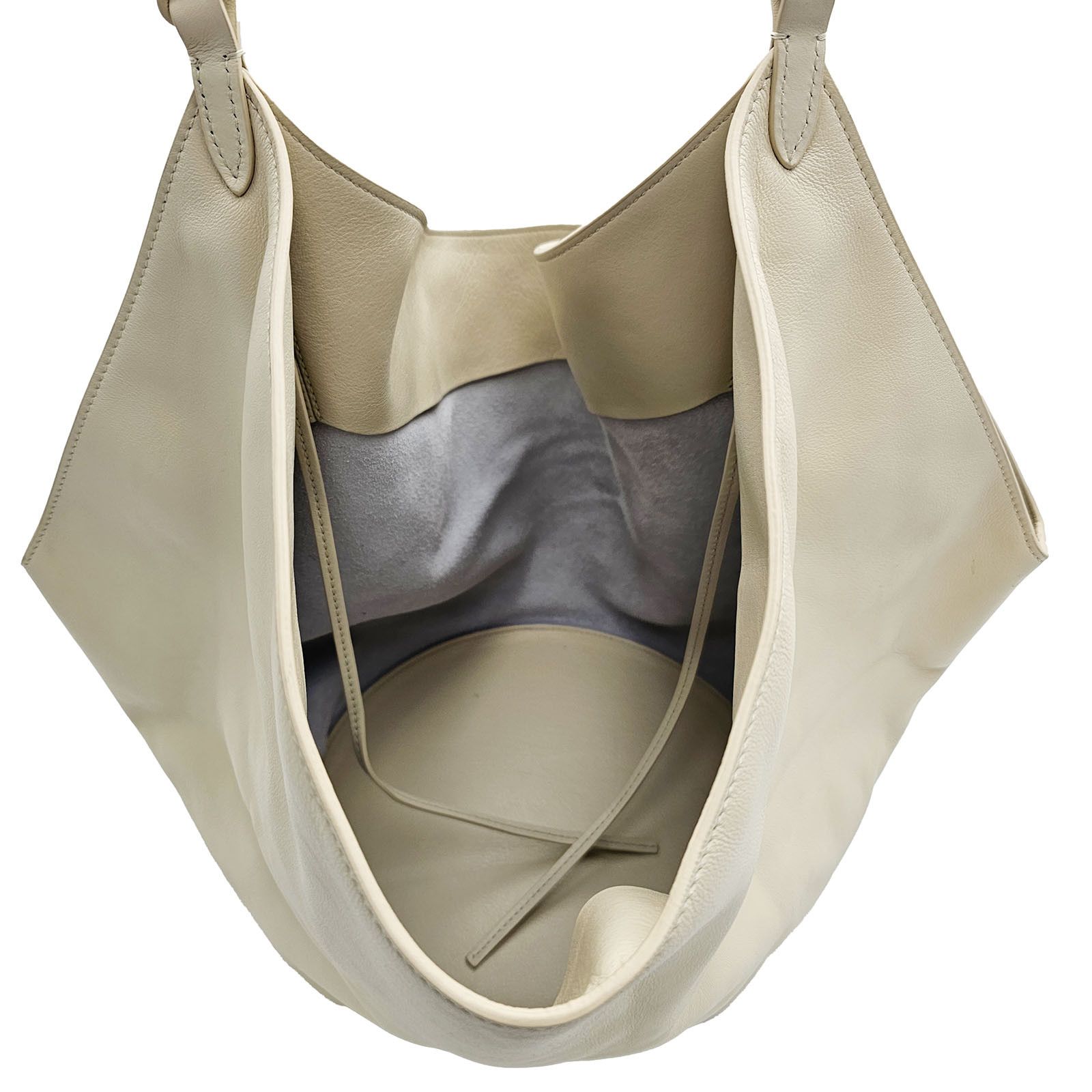 KHAITE KHAITE Lotus Large Tote Ivory Smooth Calfskin Leather Size ONE SIZE - 11 Thumbnail