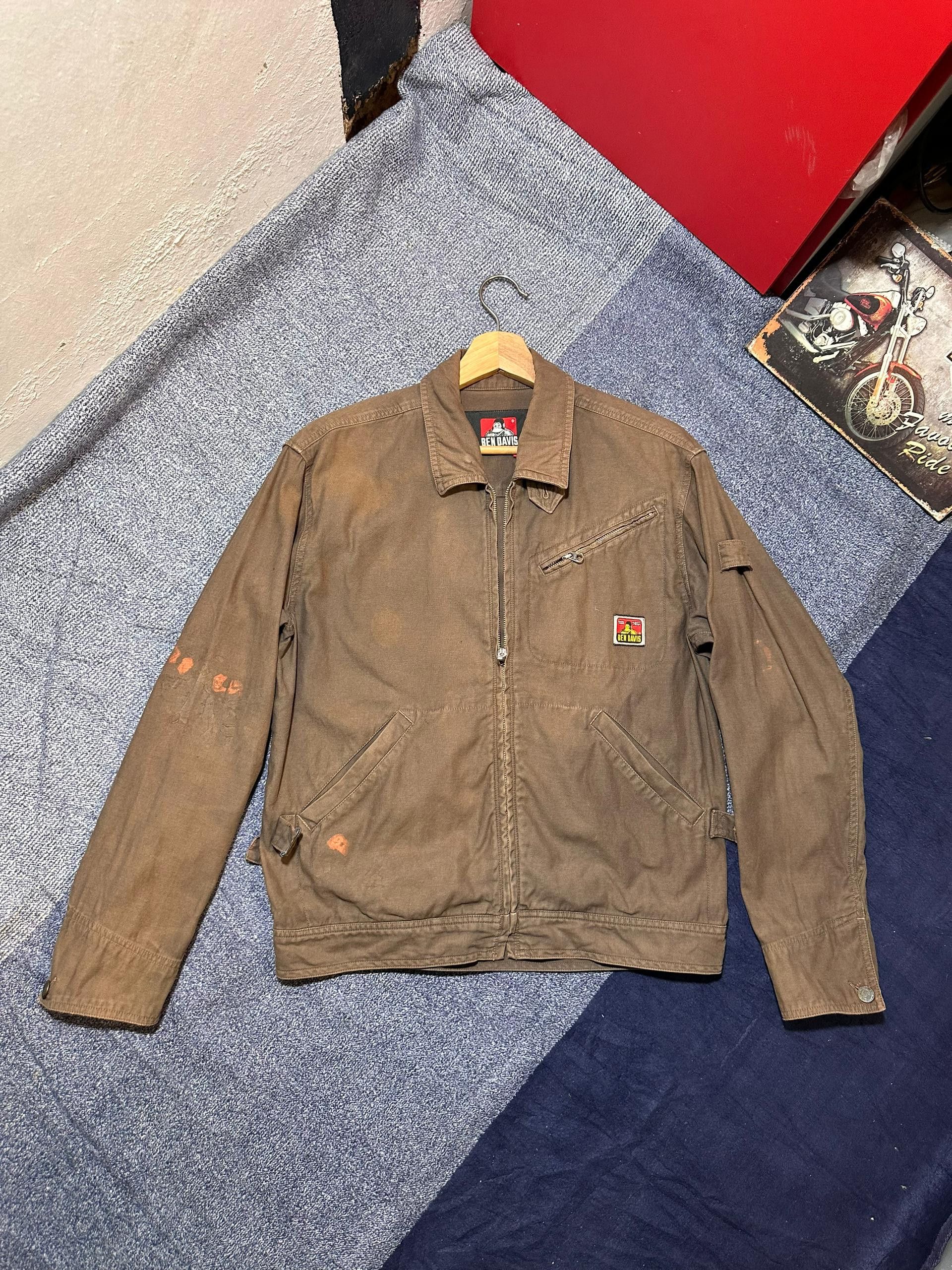 Ben Davis Ben Davis Jacket Hooded Denim Canvas Mechanics