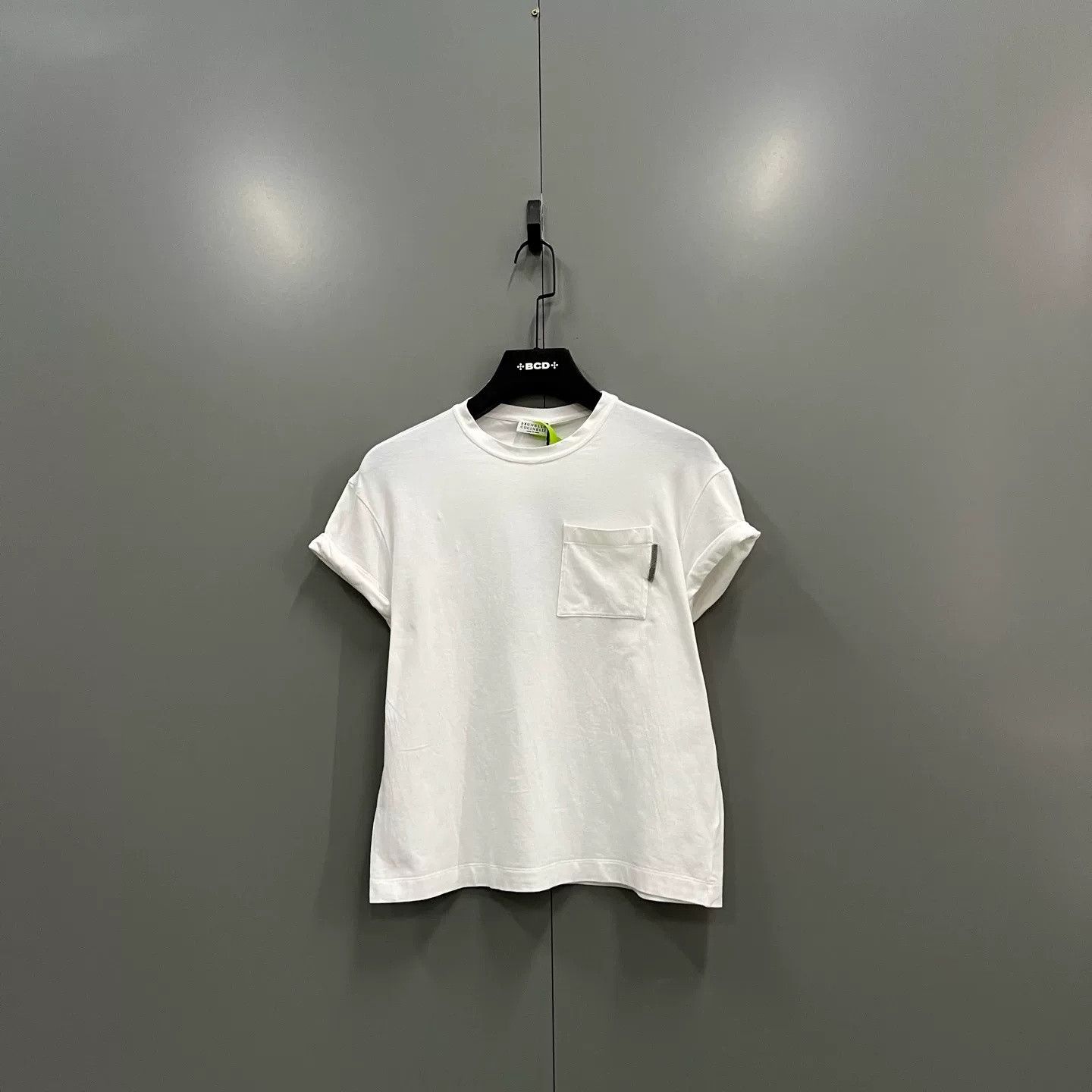 Brunello Cucinelli Brunello Cucinelli White Short-Sleeve S Size US S / EU 44-46 / 1 - 1 Thumbnail