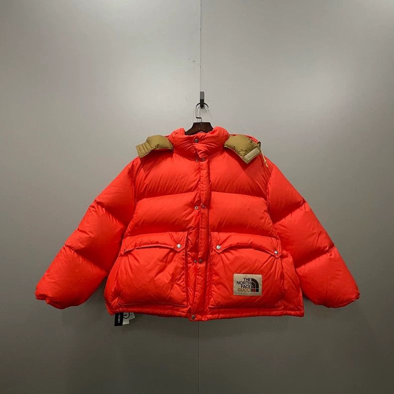 Gucci Gucci The North Face Orange Down Jacket Size US XL / EU 56 / 4 - 1 Thumbnail