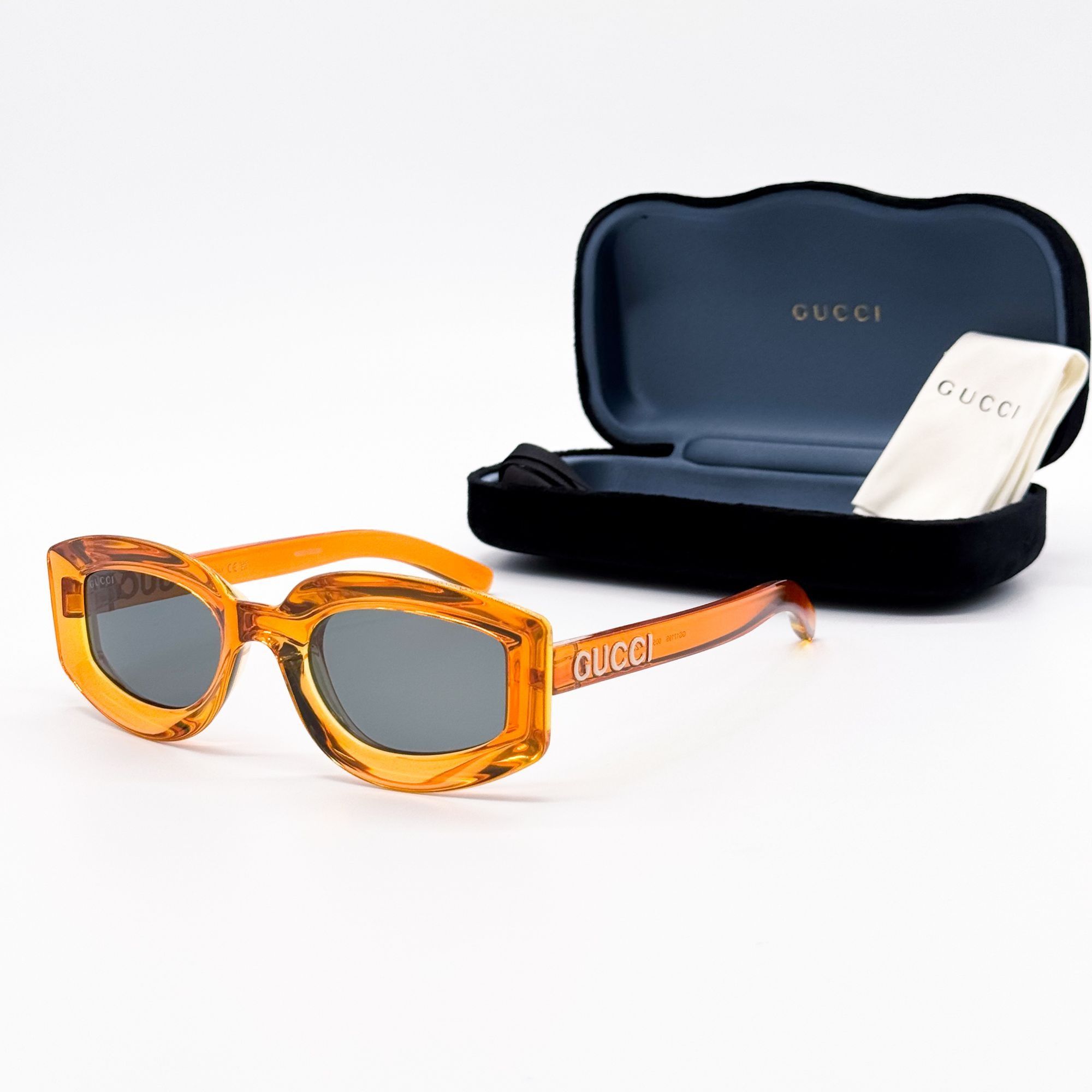 Gucci NEW GG1719S 005 GUCCI WOMEN ORANGE SUNGLASSES Size ONE SIZE - 1 Thumbnail