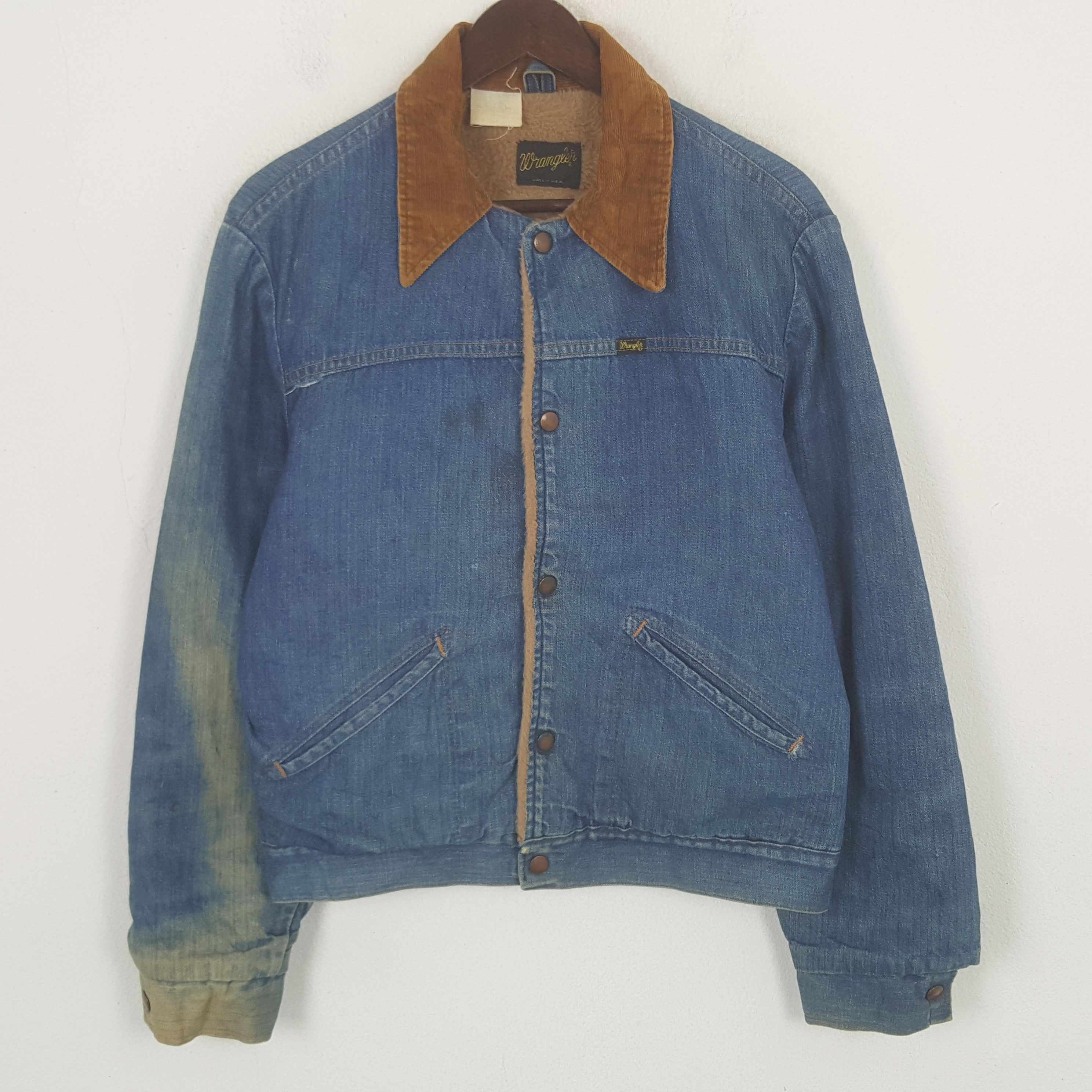 Wrangler Vintage Wrangler USA Punk Denim Bikers Jacket Size US M / EU 48-50 / 2 - 1 Thumbnail