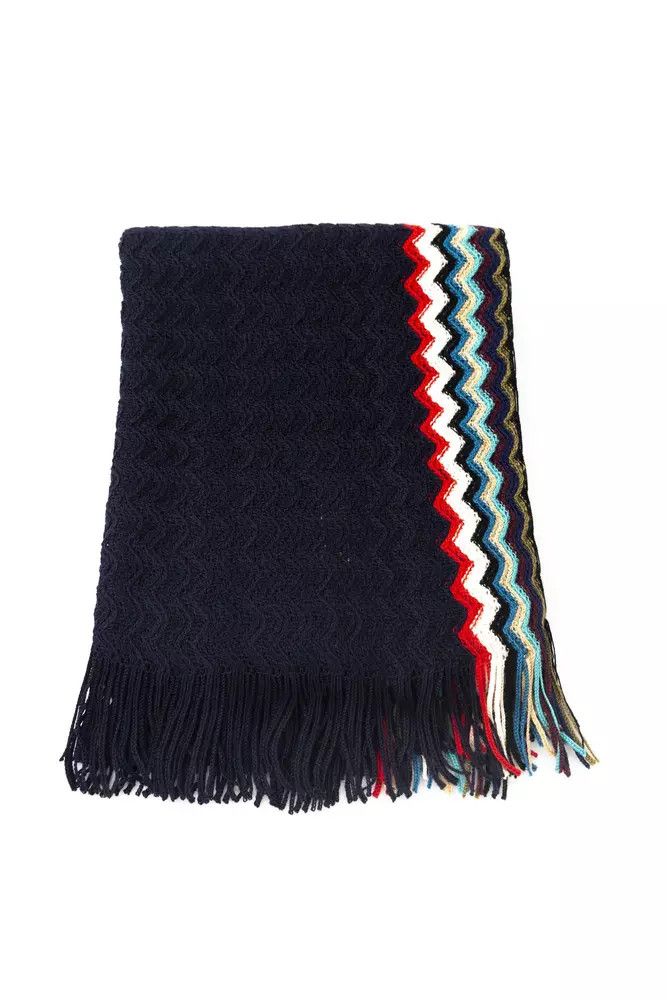 Missoni Black Wool Men Men's Scarf Size ONE SIZE - 1 Thumbnail