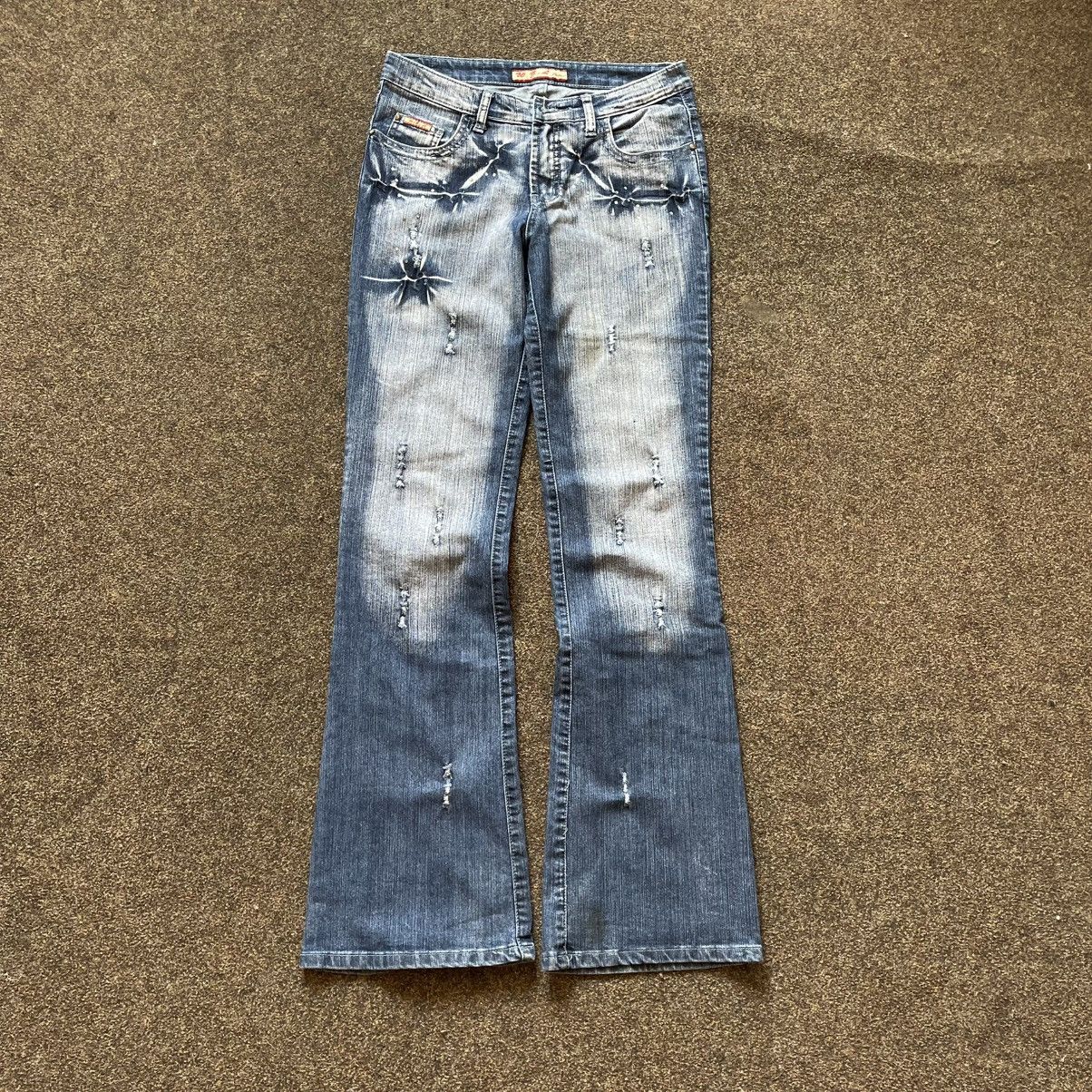 Other Vintage Y2K Flared Jeans Parachute Bootcut pants Cargo 90s Size 31" - 9 Thumbnail