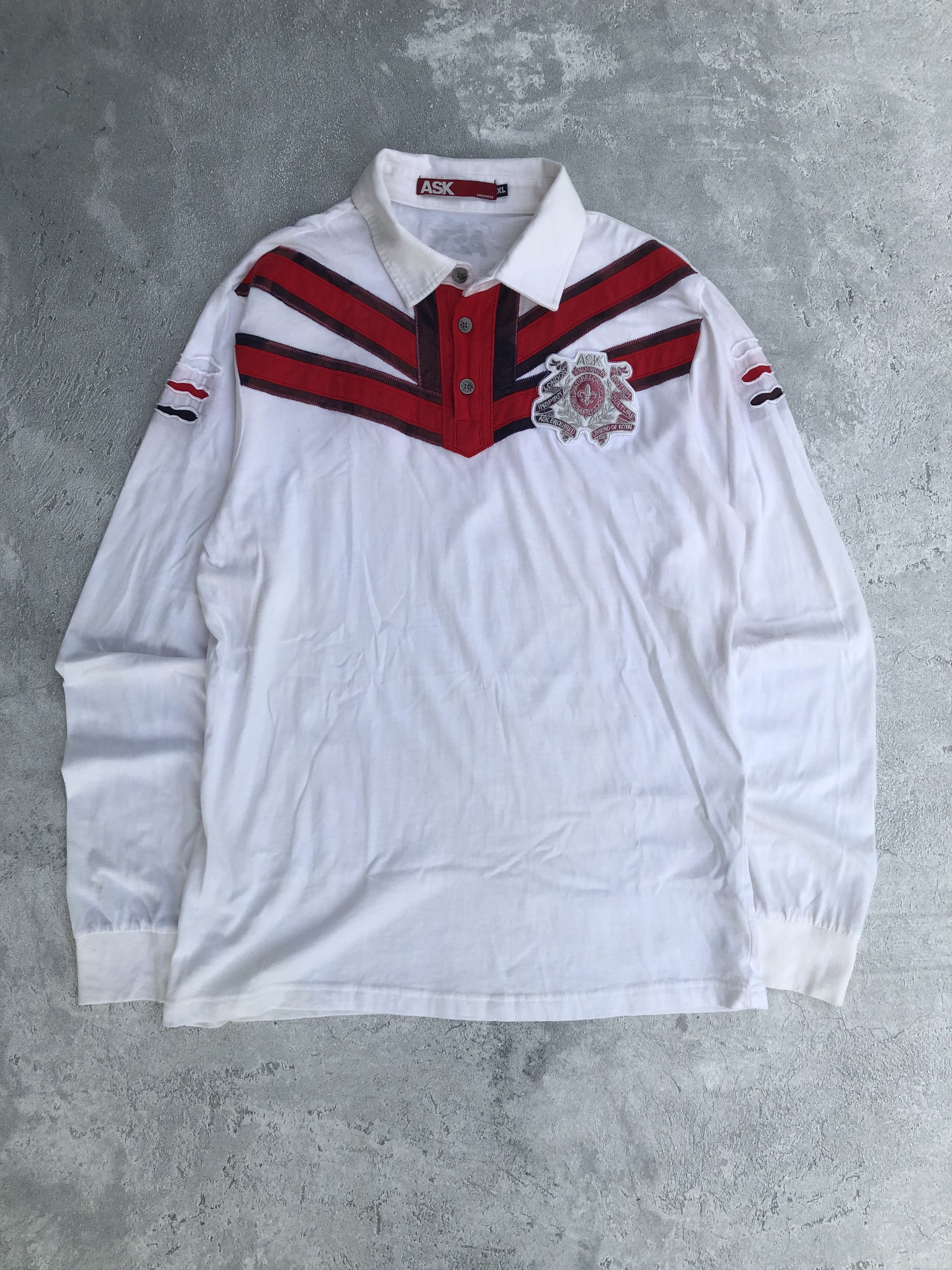 Japanese Brand Polo Ask Enquired Longsleeve Style Size US XL / EU 56 / 4 - 1 Thumbnail