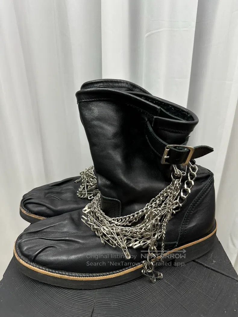 Comme des Garcons Comme des Garcons Pinned pleated cowhide boots Size US 5 / EU 37 - 3 Thumbnail