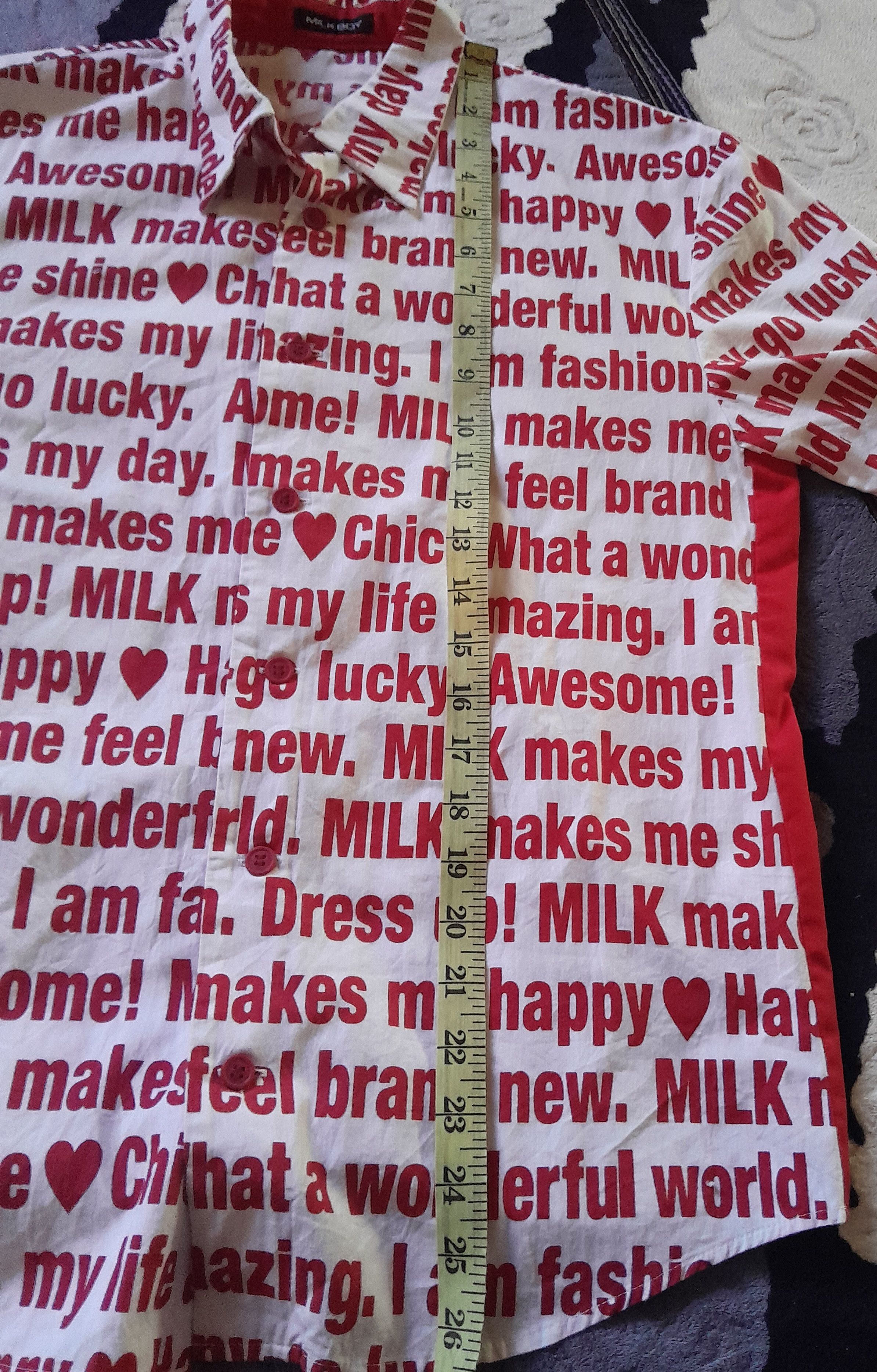 Japanese Brand MILKBOY Harajuku Tokyo Typography Heart Men Fit S to M Size US S / EU 44-46 / 1 - 13 Thumbnail