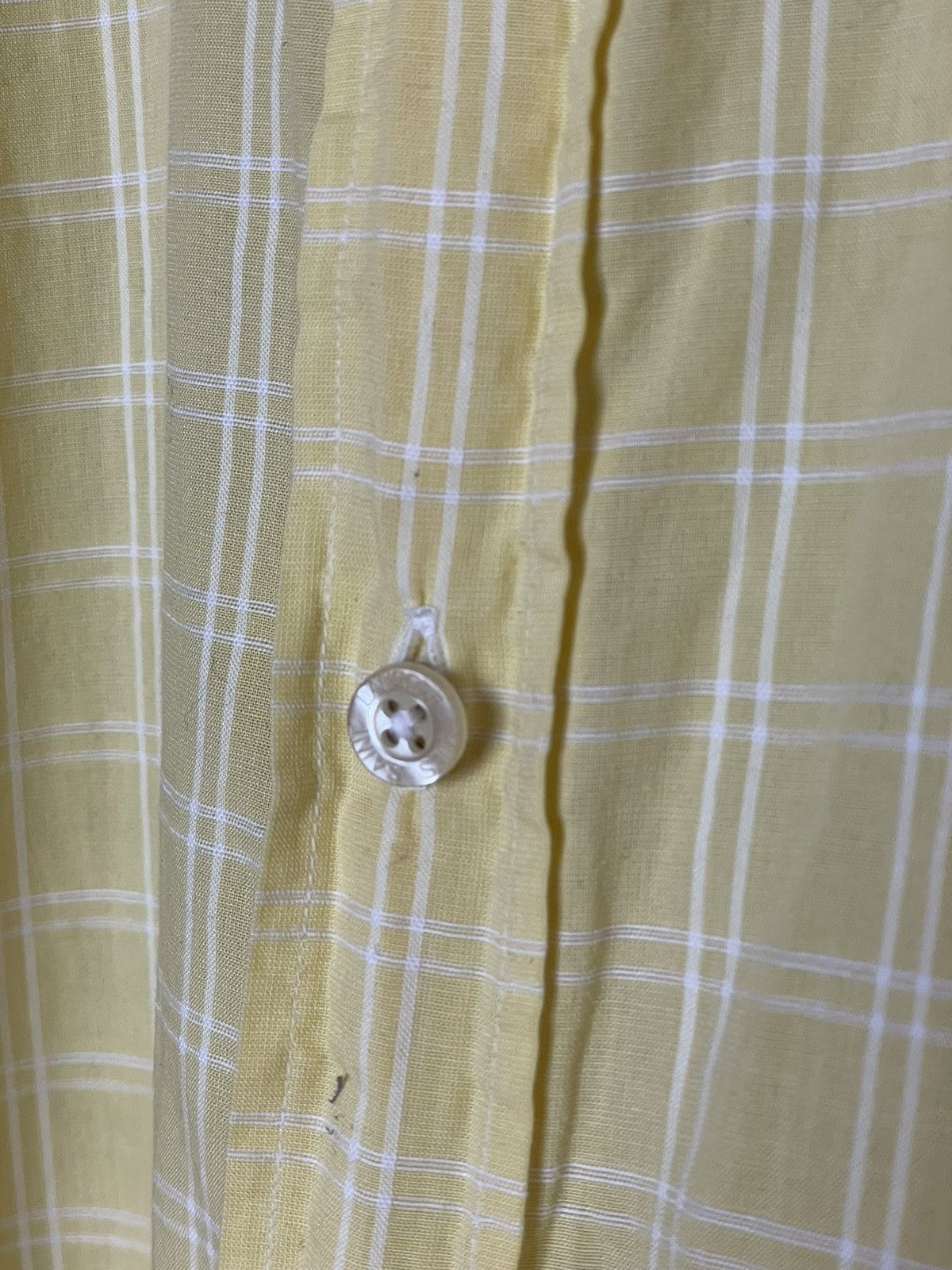Vintage × Yves Saint Laurent Vintage Check Yves Saint Laurent Pour Homme Button Up Shirt Size US L / EU 52-54 / 3 - 9 Thumbnail