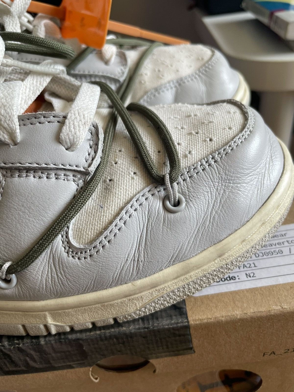 Nike × Off-White 100% Original Nike x Off-White Dunk Low Lot 22 of 50 Virgil Size US 12 / EU 45 - 12 Thumbnail
