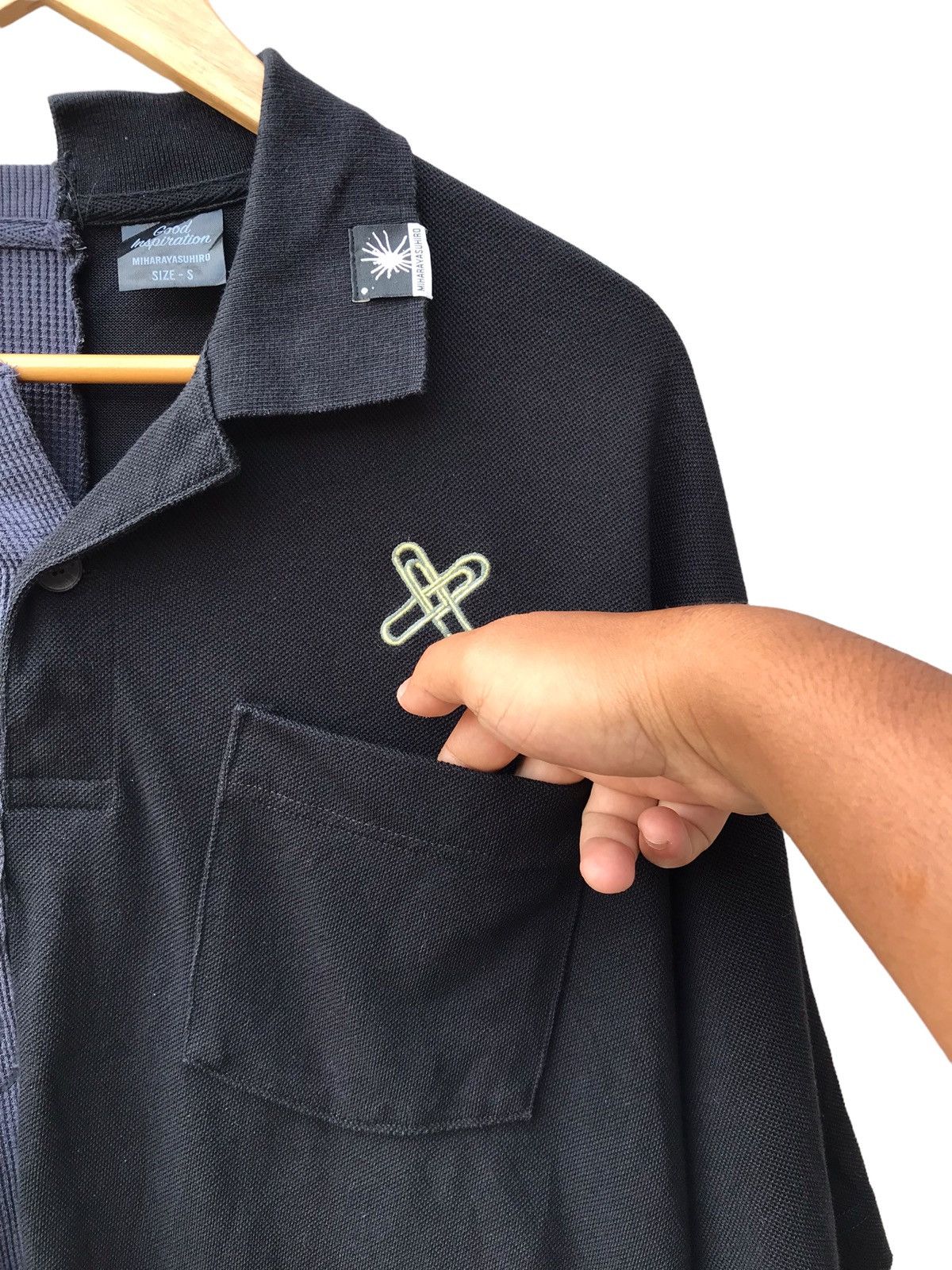 Japanese Brand × Maison MIHARA YASUHIRO × Maison Margiela Miharayasuhiro Half Polo/Tshirt Size US M / EU 48-50 / 2 - 4 Thumbnail