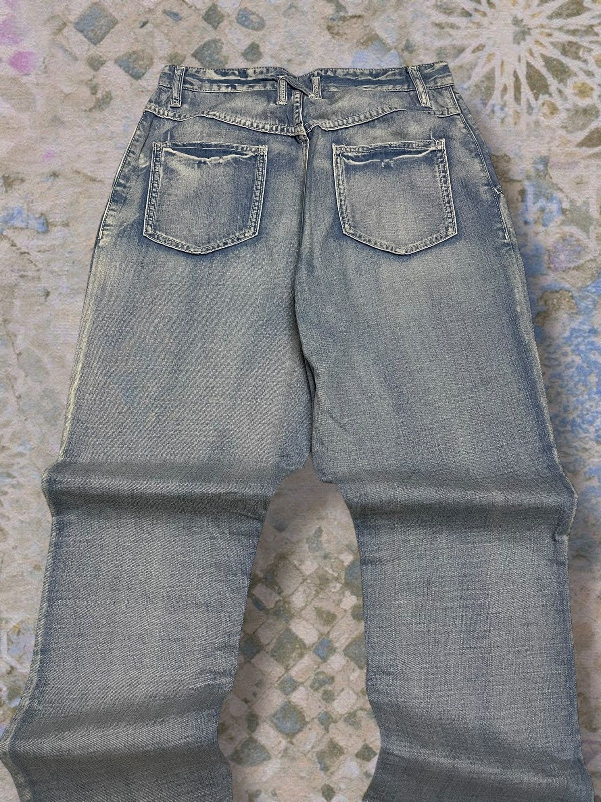 Ne-Net Vintage Authentic Designer Issey Miyake Ne-Net Blue Denim Size US 27 - 11 Thumbnail