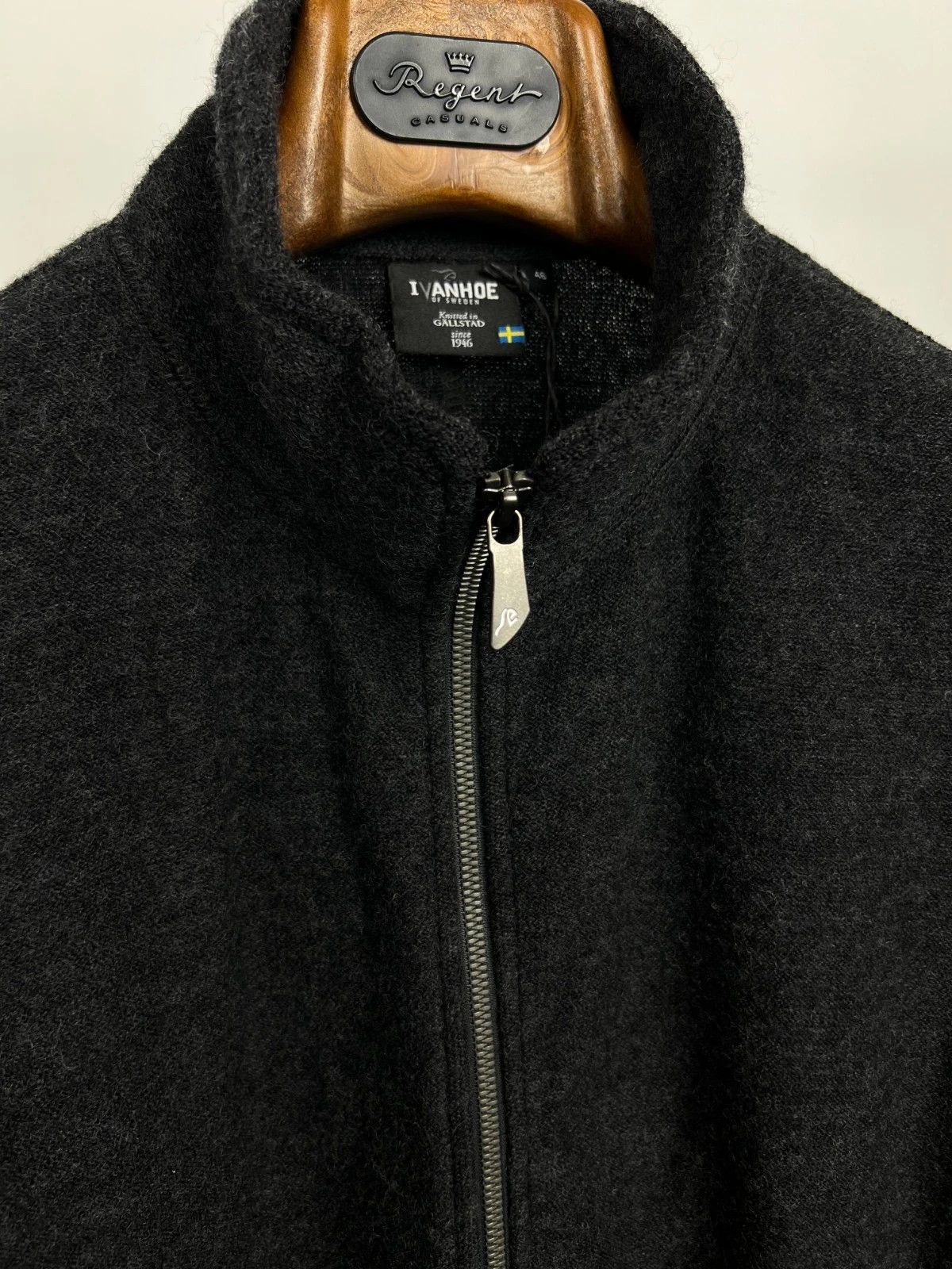 Other Ivanhoe Of Sweden Bella Full Zip Graphite Marl Pullover Size XXL / US 16-18 / IT 52-54 - 4 Thumbnail