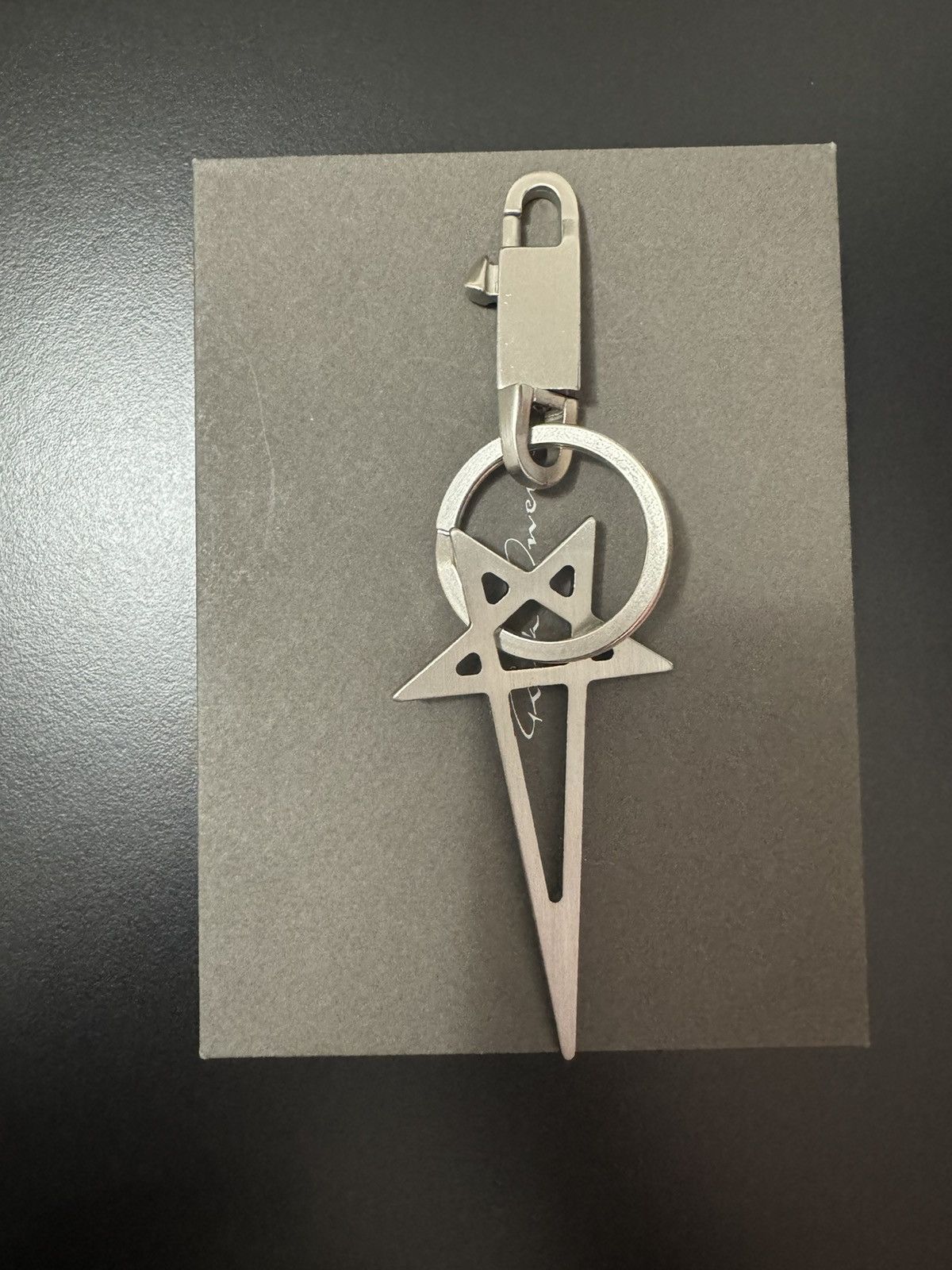 Rick Owens Pentagram Keychain | Grailed