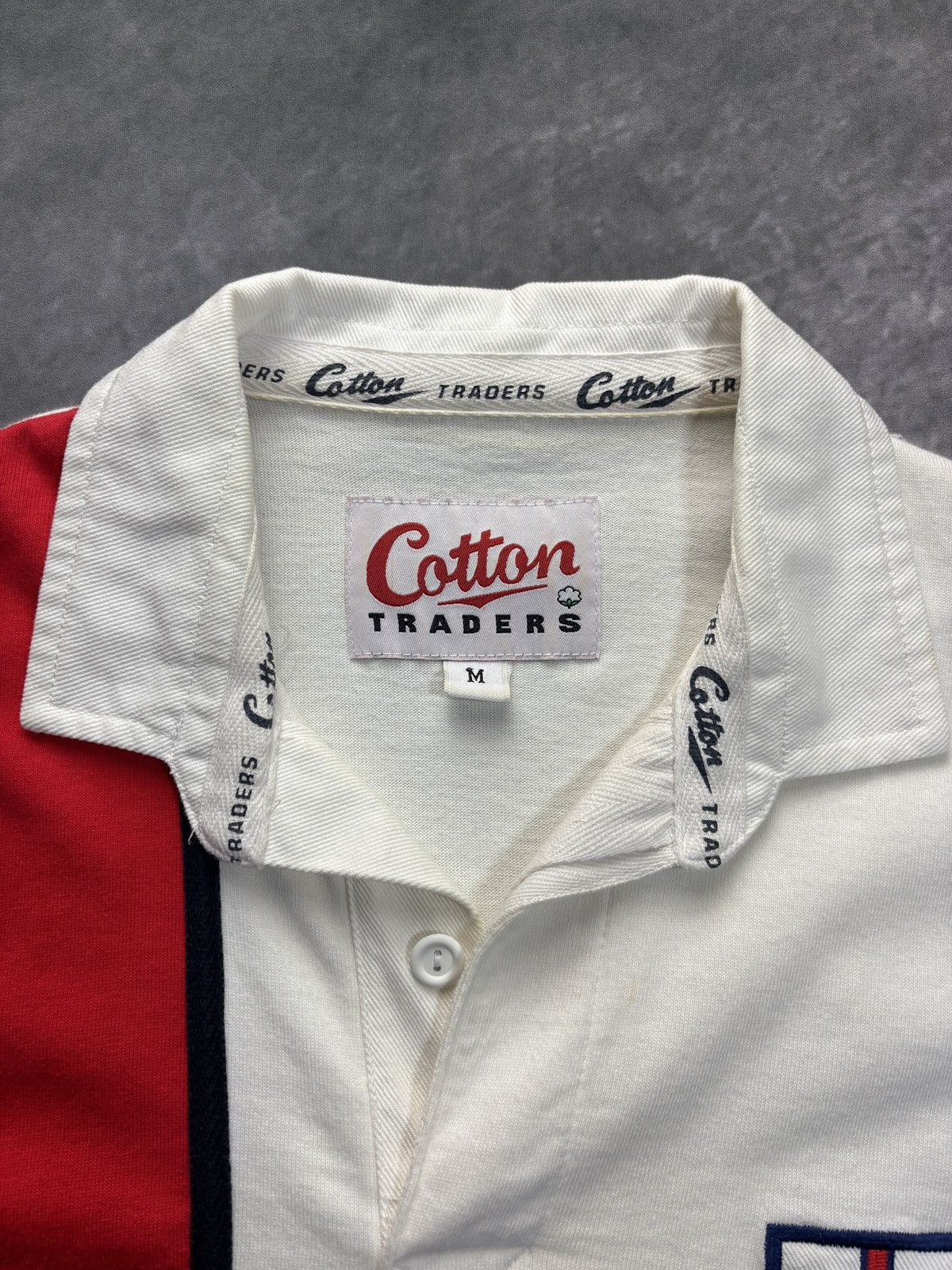 Cotton Traders Vintage England Rugby Shirt St. George Cross Union Jack Flag Size US M / EU 48-50 / 2 - 4 Thumbnail