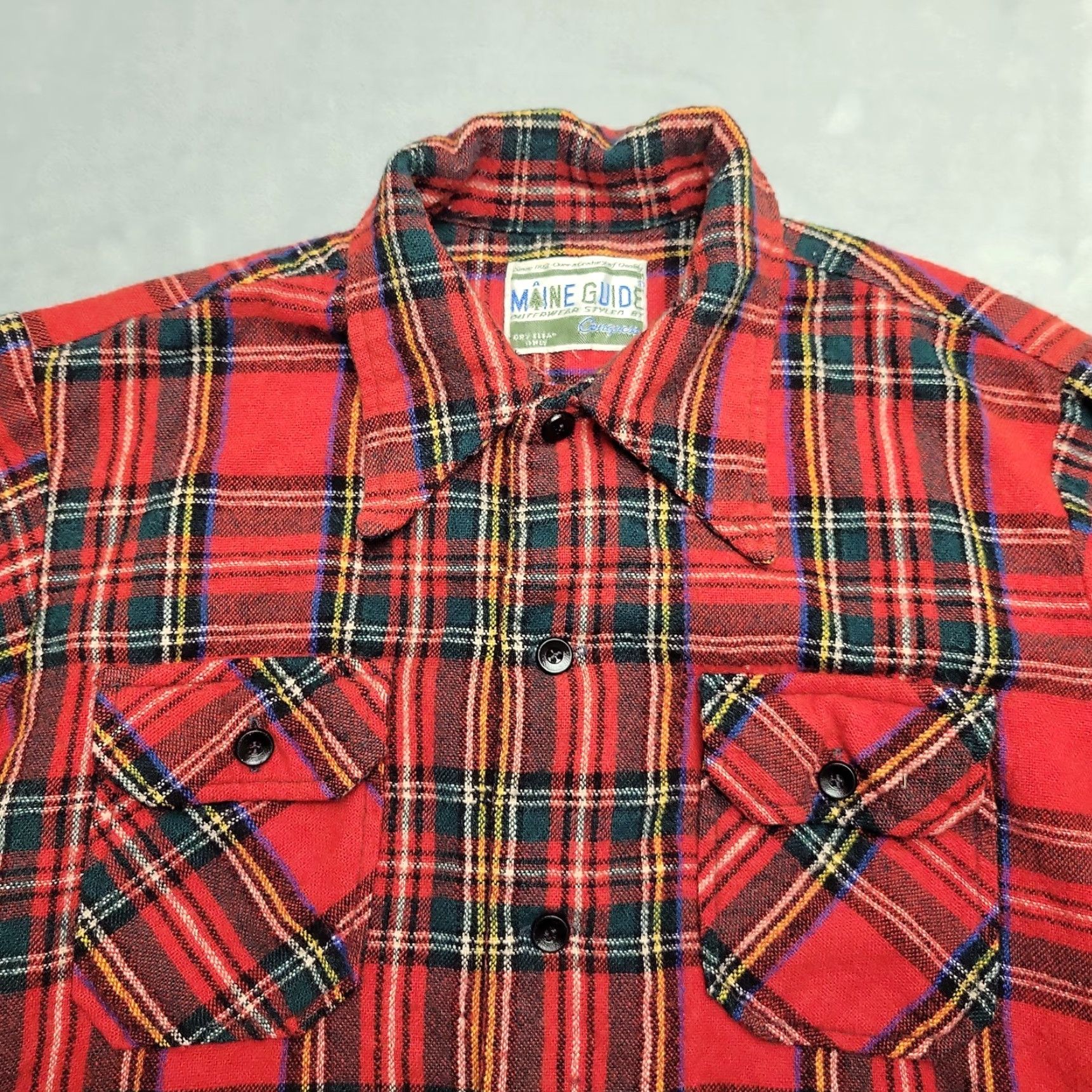 Vintage VINTAGE Congress Shirt Mens Large Red Plaid Wool Blend Tartan Outdoor Casual Button-Up Size US L / EU 52-54 / 3 - 2 Thumbnail
