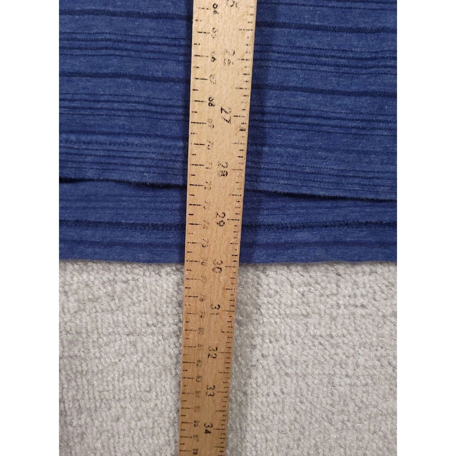 johnnie-O johnnie-O Polo Shirt Mens 2XL Blue Striped Long Sleeve Henley Size US XXL / EU 58 / 5 - 6 Thumbnail