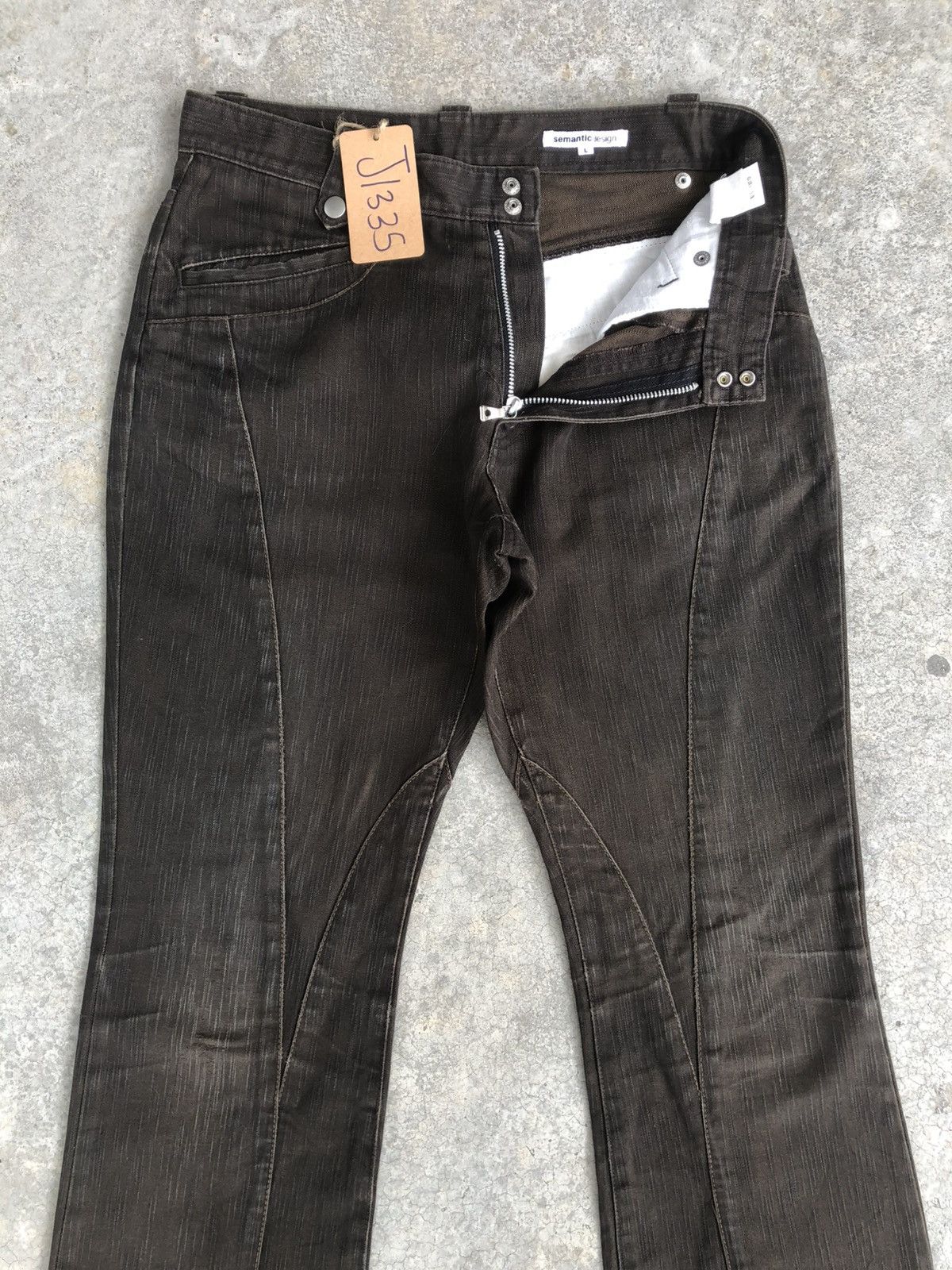 If Six Was Nine Semantic Design Flared Jeans Distressed Jeans Size US 31 - 3 Thumbnail