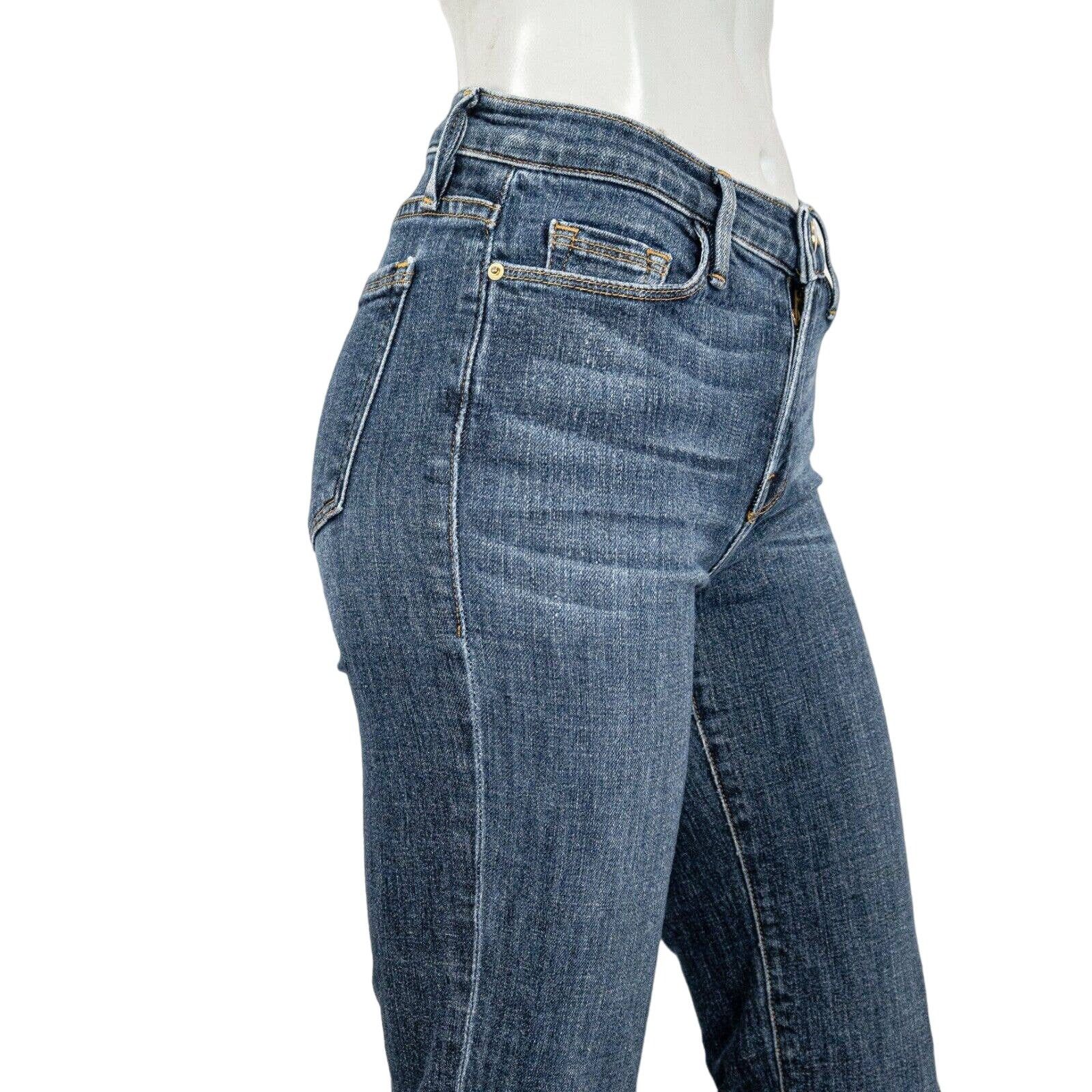 Frame FRAME Denim Le Nouveau Straight Raw cut Crop leg Jeans Size 25" / US 0 / IT 36 - 8 Thumbnail