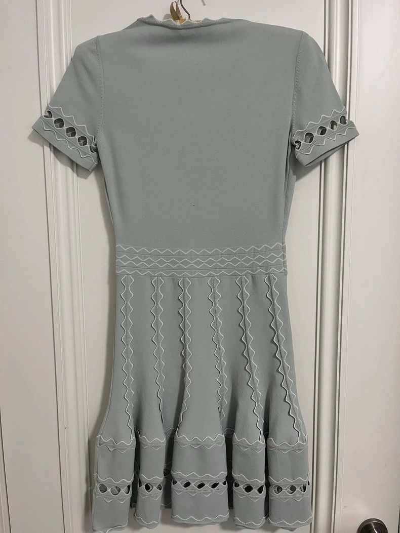 Alexander McQueen Alexander McQUEEN Sewn edge hollow out short sleeved dress Size S / US 4 / IT 40 - 2 Thumbnail