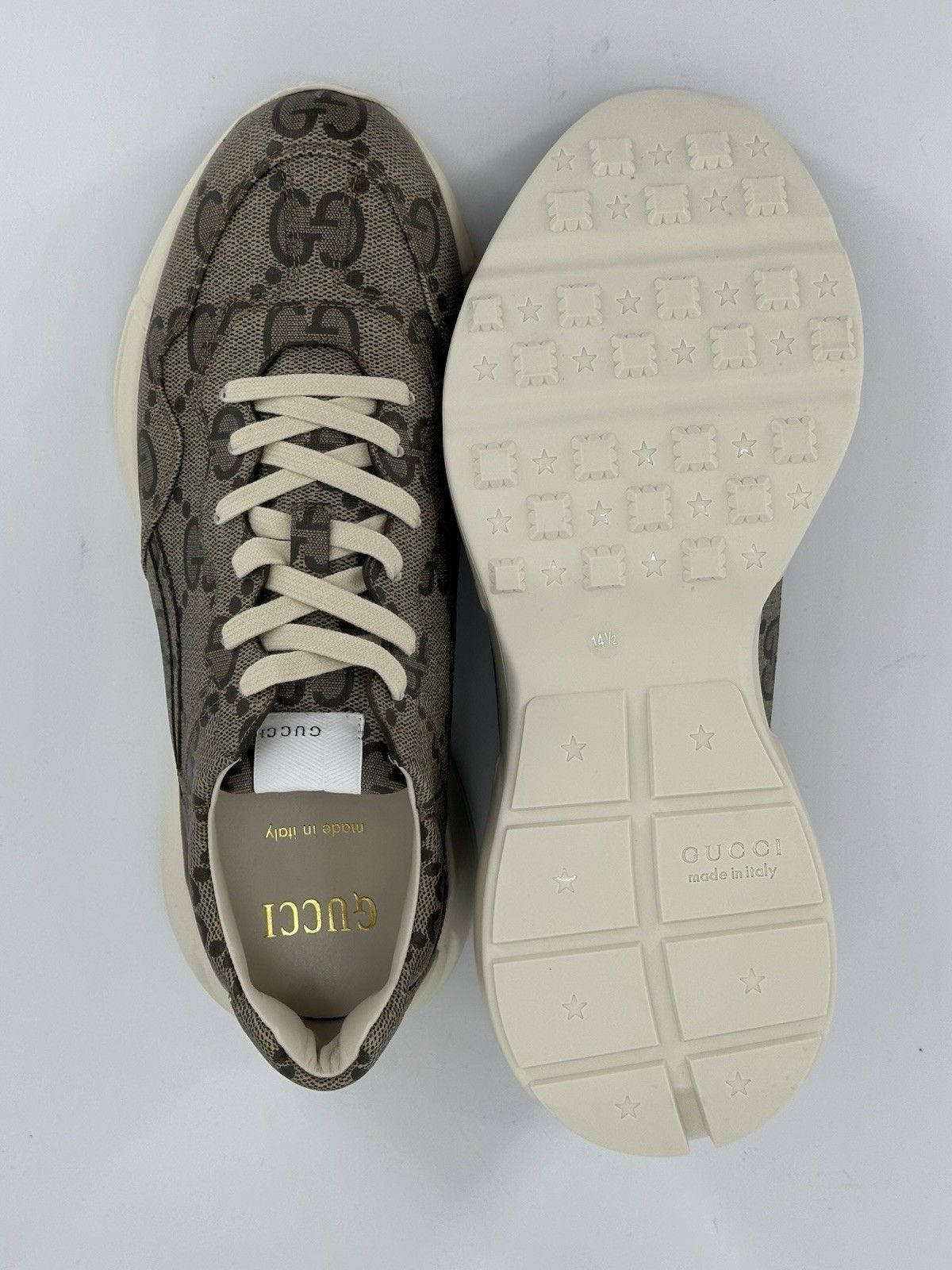 Gucci New Gucci Rhyton Sneakers SIze-UK-14,5/US-15,5/EU-48,5 Size US 15 / EU 48 - 8 Thumbnail