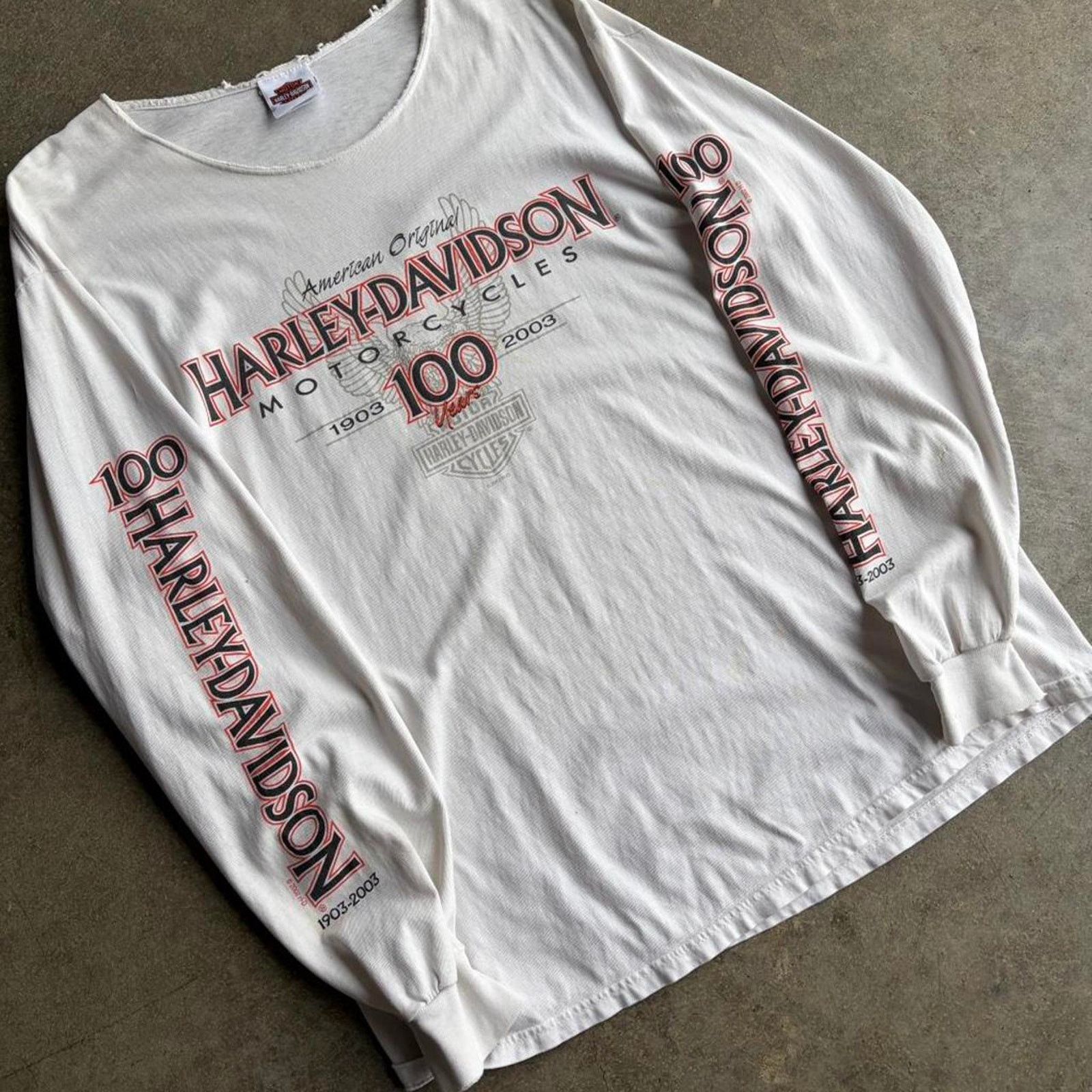 Harley Davidson 2000s y2k harley davidson long sleeve Size US L / EU 52-54 / 3 - 2 Thumbnail