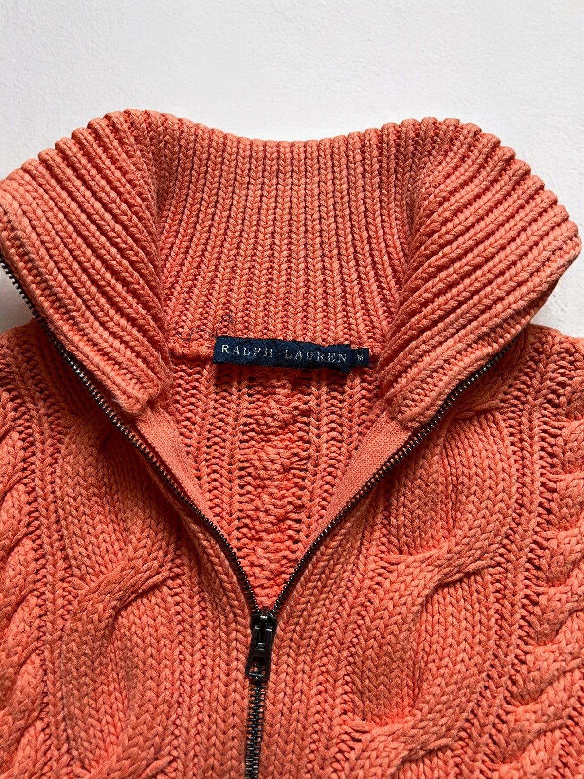 Polo Ralph Lauren × RRL Ralph Lauren × Vintage RALPH LAUREN HEAVY ZIP SWEATER MADE IN SWITZERLAND VINTAGE Size M / US 6-8 / IT 42-44 - 2 Thumbnail