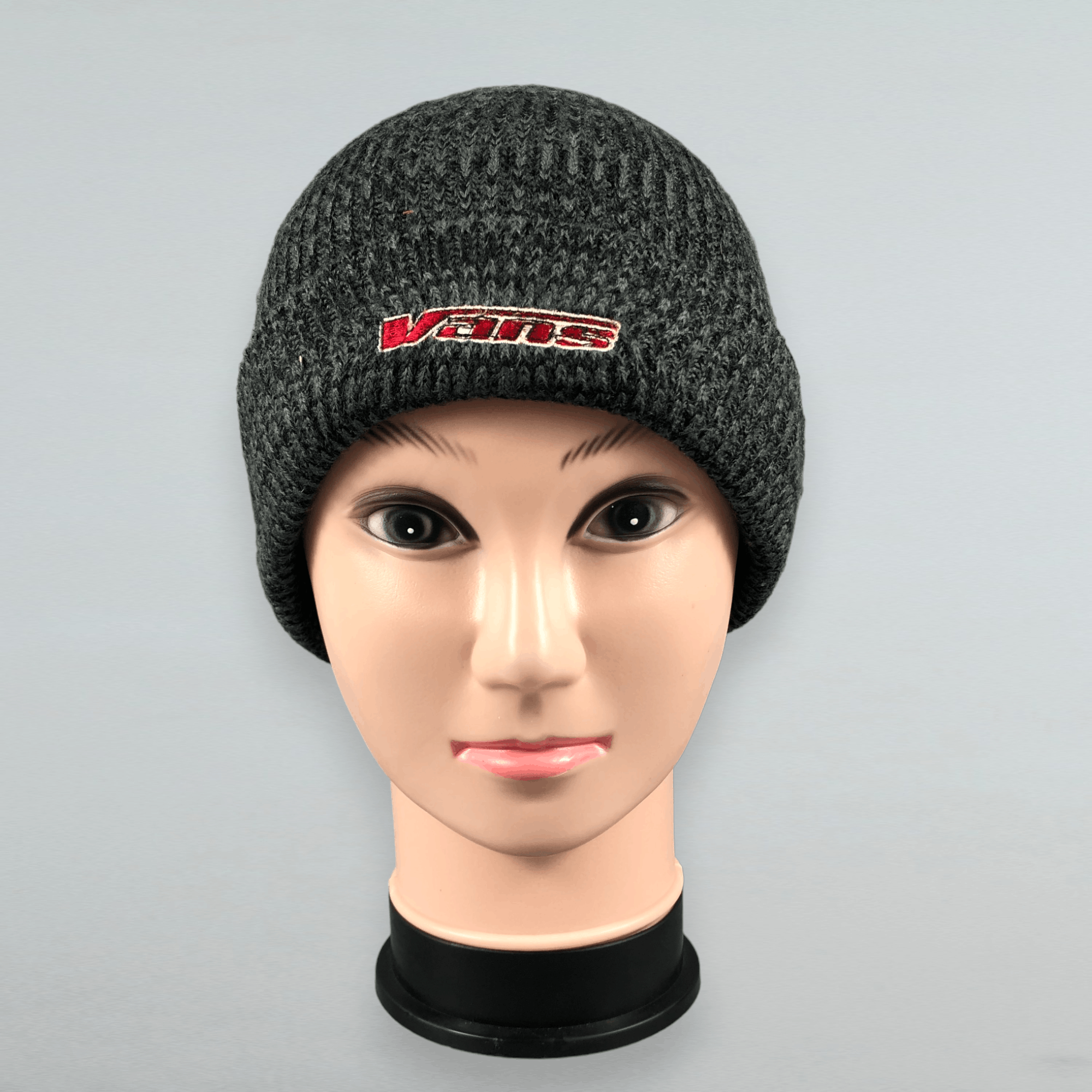 image of Vintage Vans Knit Beanie Hat in Grey, Men's