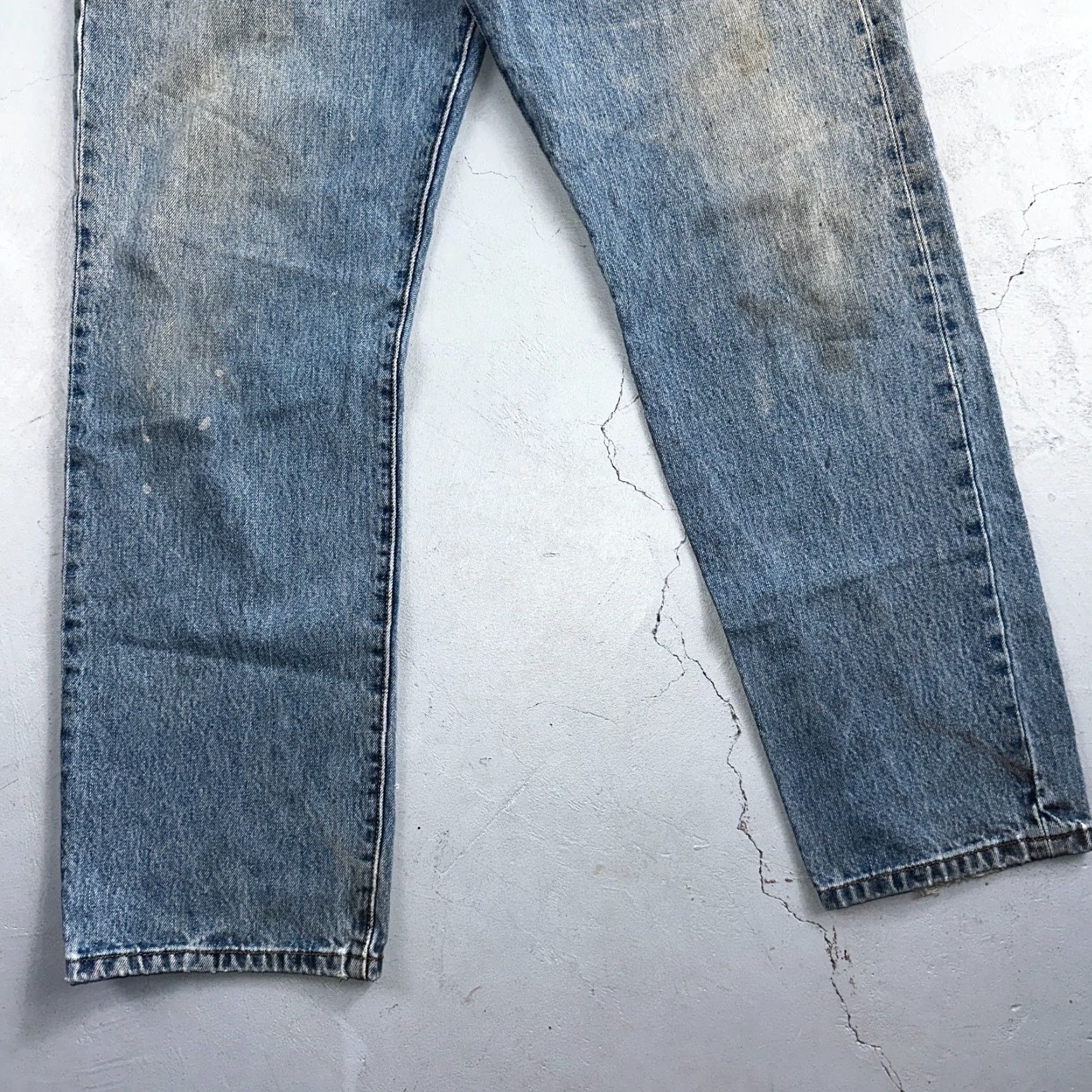 Levi's VINTAGE Levi's 501 Jeans 34x30 Men Blue 90s Straight Denim Cotton Regular Classic Mid Rise 34x30 Jeans Mens Levi'S 501 Series 90s Theme Comfort Size US 34 / EU 50 - 3 Thumbnail