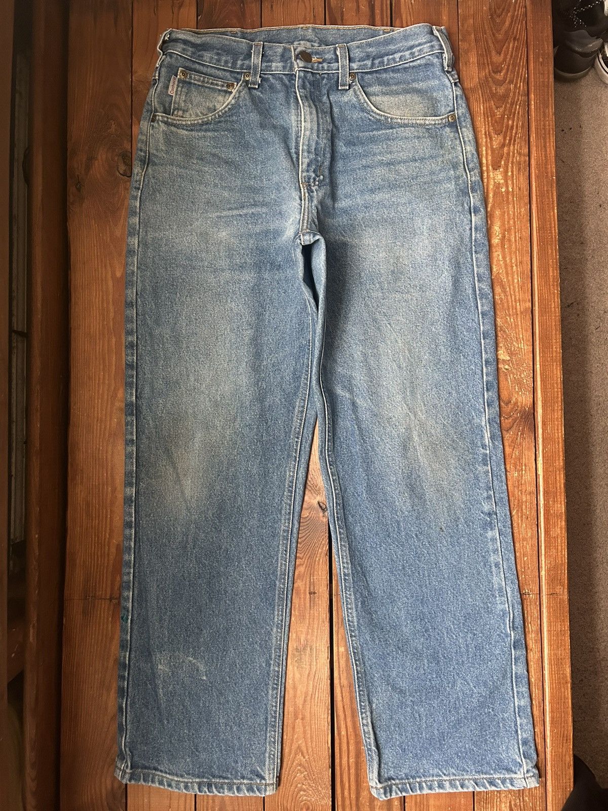 Carhartt × Vintage Vintage 90s Carhartt Blue Denim Jeans Size US 30 / EU 46 - 2 Thumbnail