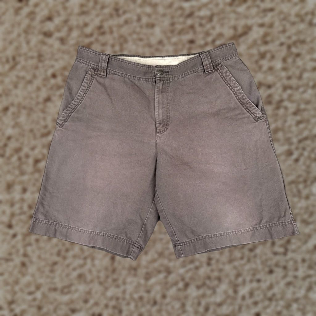 Vintage Columbia Shorts Men 38 Gray 100% Cotton Small Cargo Pocket Hike Camp 36x11 Size US 38 / EU 54 - 1 Thumbnail