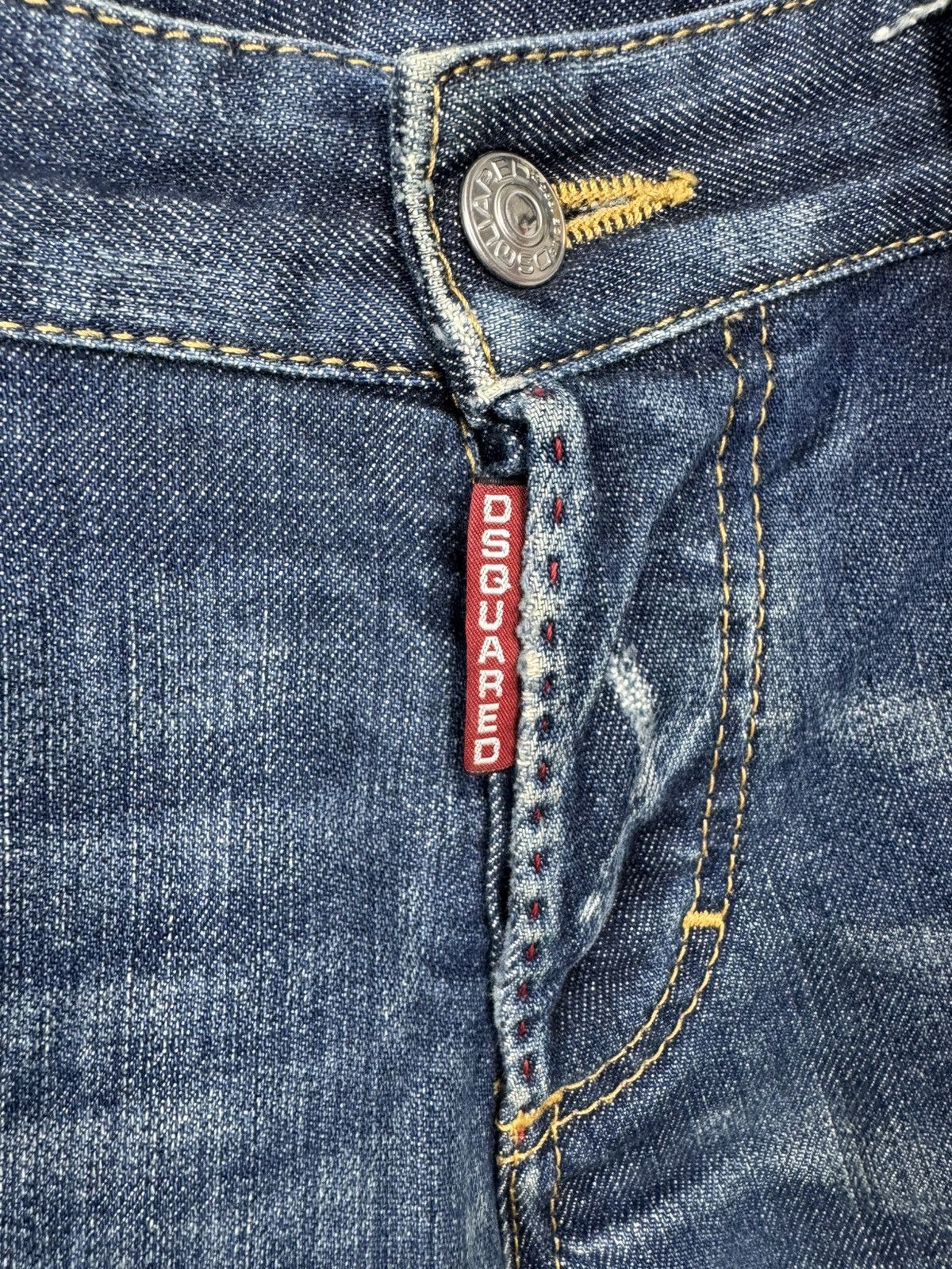 Dsquared2 Dsquared2 blue faded distressed denim jeans pants Size 34" / US 12 / IT 48 - 11 Thumbnail