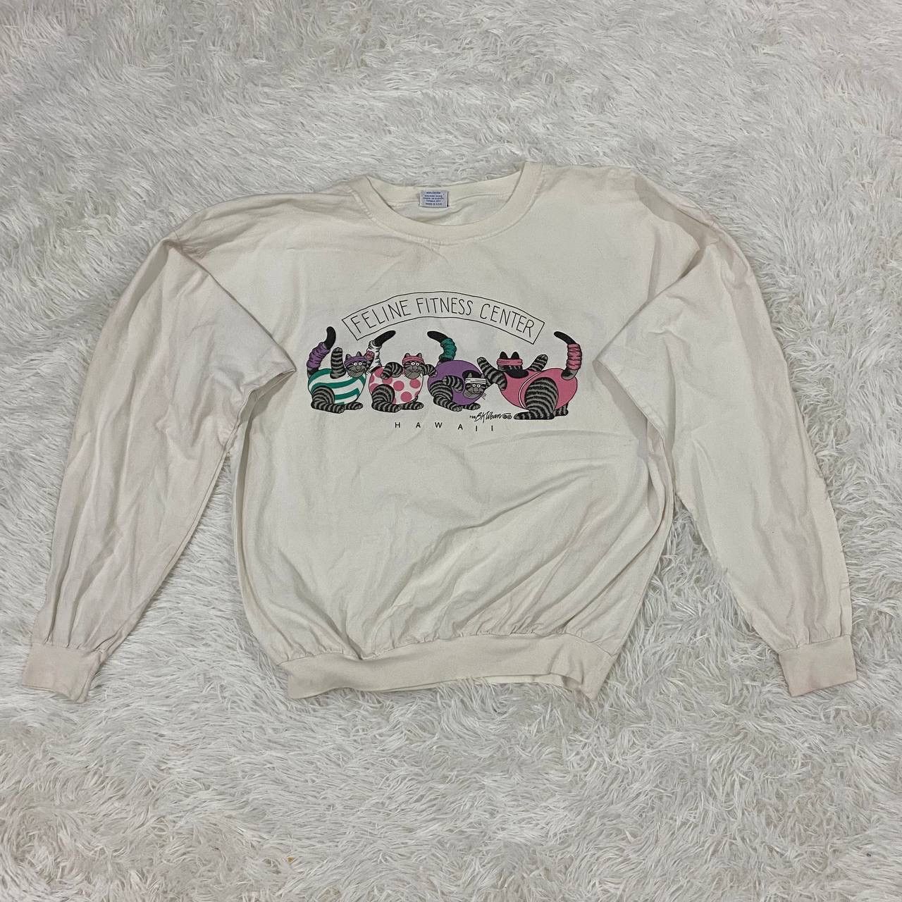 Other Vintage Bkliban cat hawaii mirror print sweater Size US M / EU 48-50 / 2 - 1 Thumbnail