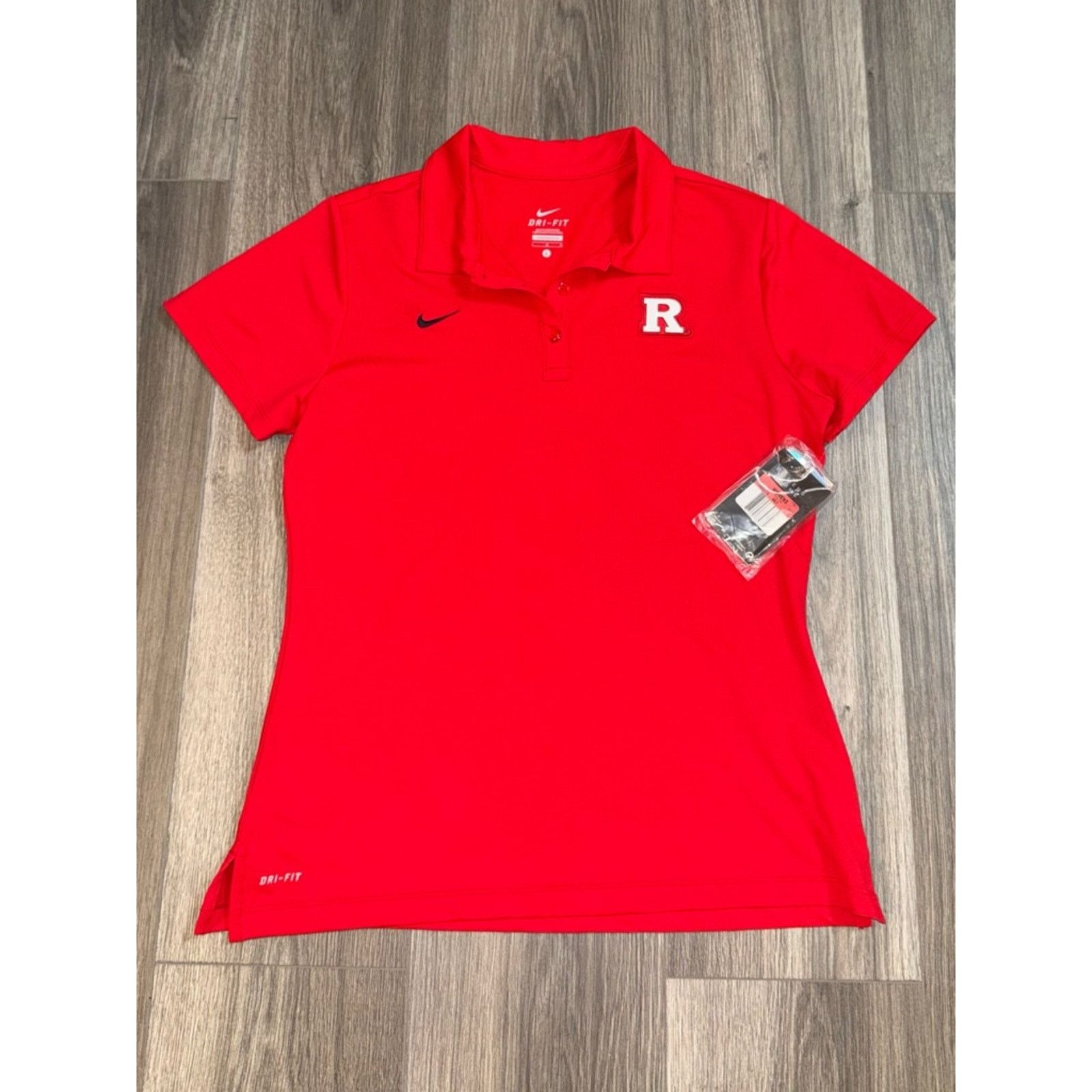 Nike Nike Rutgers Dri Fit Red Polo Size Large College Sports Size L / US 10 / IT 46 - 1 Thumbnail
