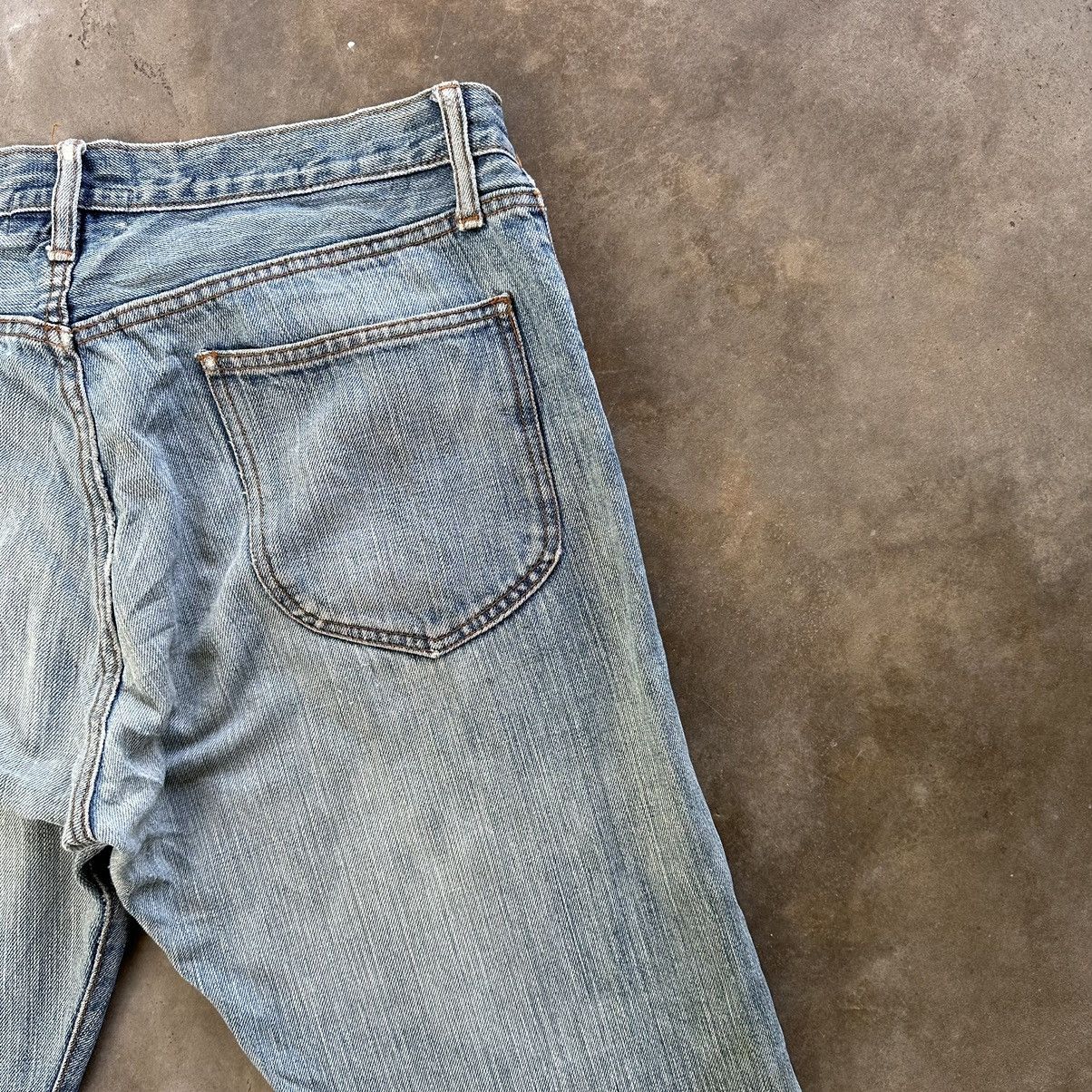 Japanese Brand W33🔥Vintage R.Newbold Distressed Faded Denim Jean Pant Size US 33 - 14 Thumbnail
