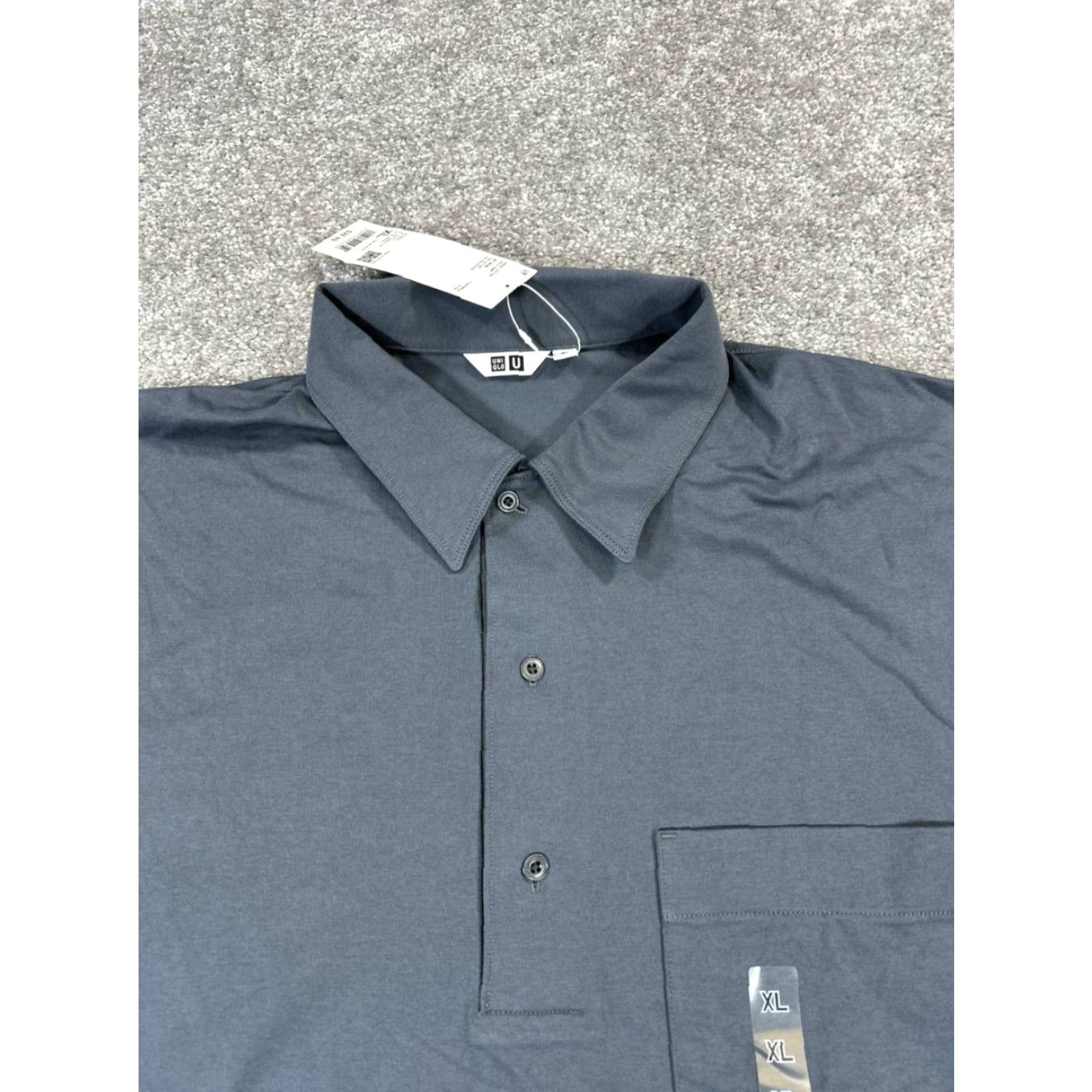 Uniqlo Uniqlo Polo Shirt Womens XL Gray Cotton Airism Polo Shirt Casual Womens XL Gray Cotton Airism 90s? Size XL / US 12-14 / IT 48-50 - 2 Thumbnail