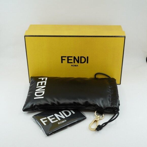 Fendi Fendi FE40120I 45E Sunglasses Shiny Brown Oval Frame, Brown Size ONE SIZE - 10 Thumbnail