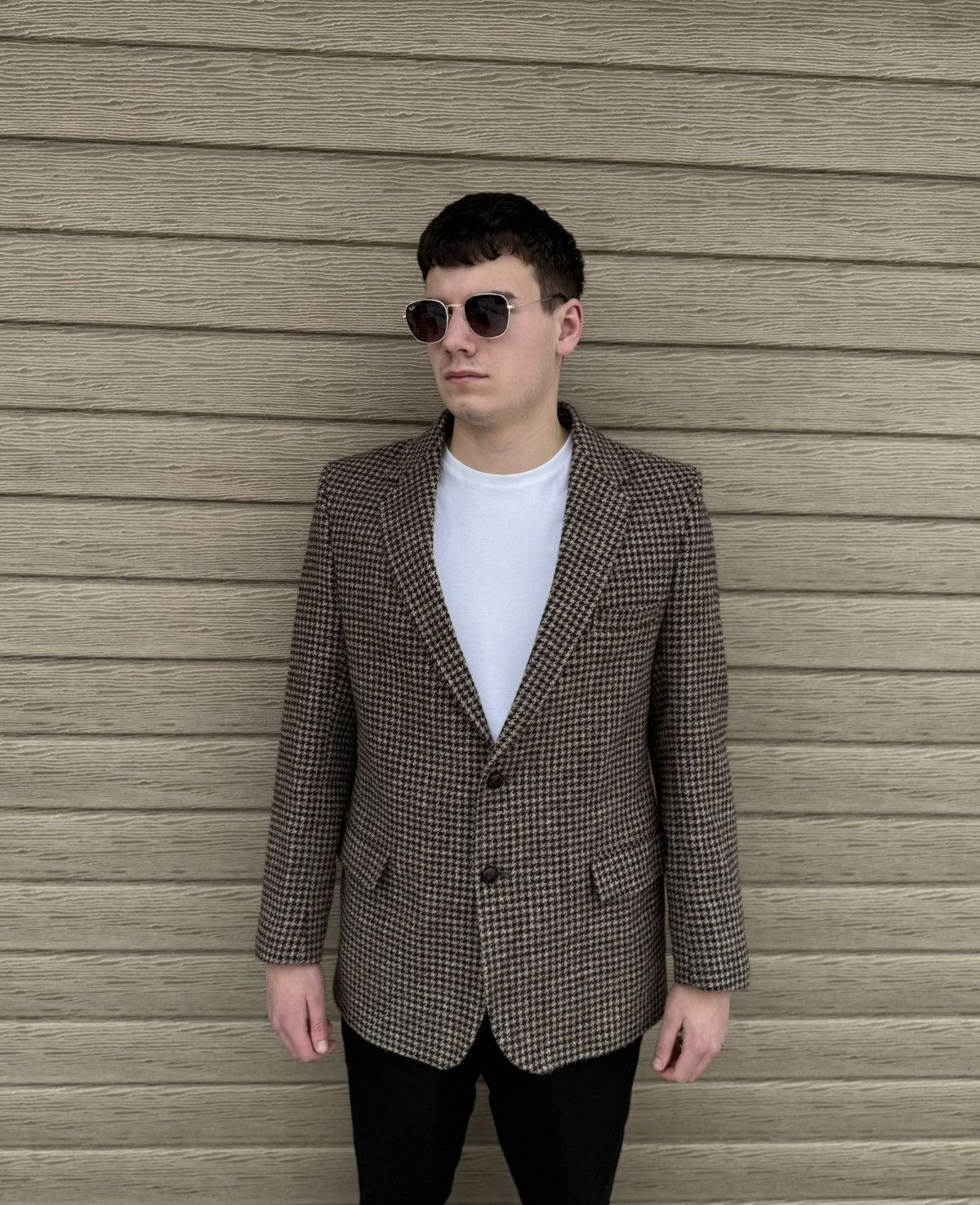 Harris Tweed Harris Tweed Wool Blazer 42 Handwoven Sport Coat Made In UK Size 42R - 1 Thumbnail