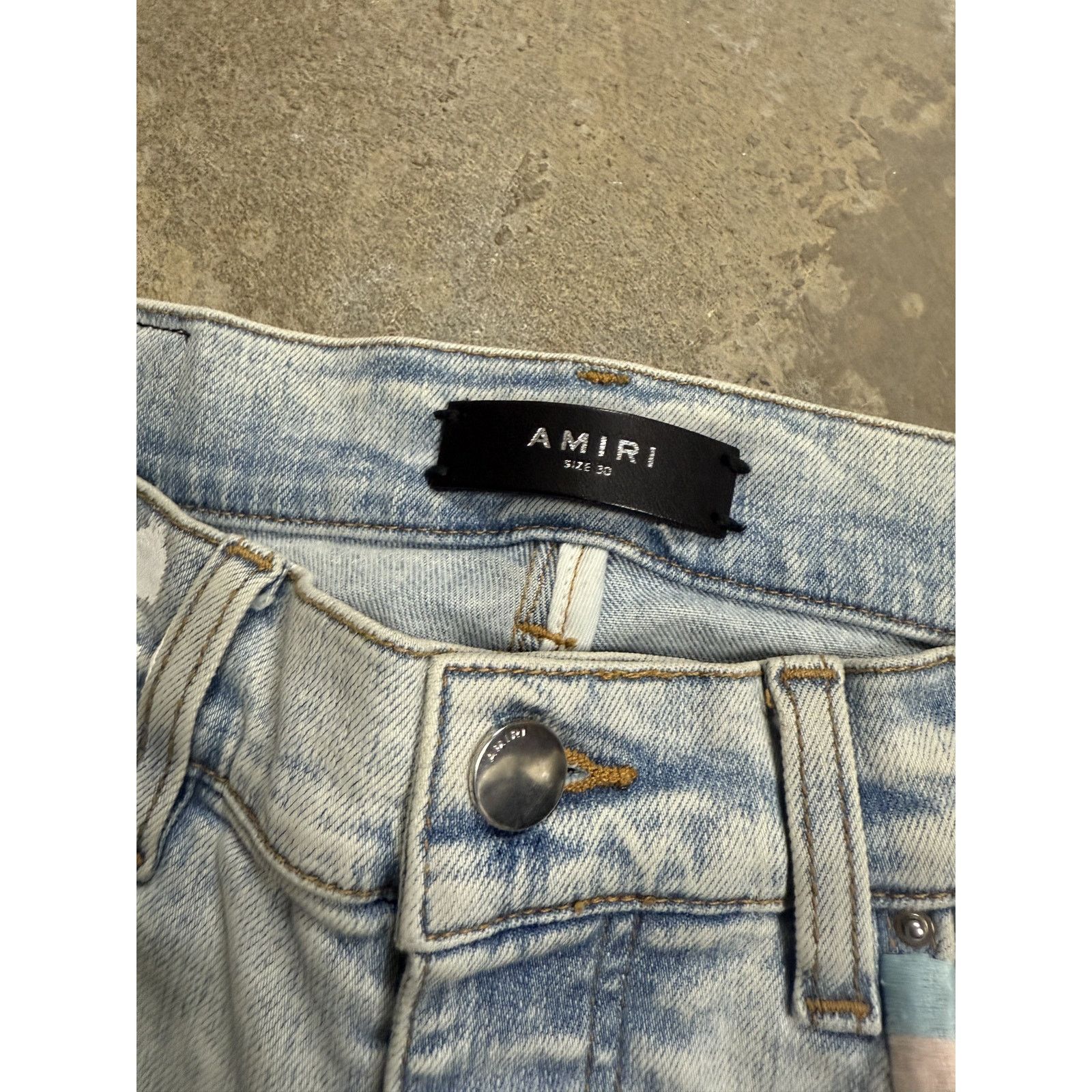 Amiri Amiri Jeans Light Wash Easter Thrasher Used 30 Size US 30 / EU 46 - 2 Thumbnail