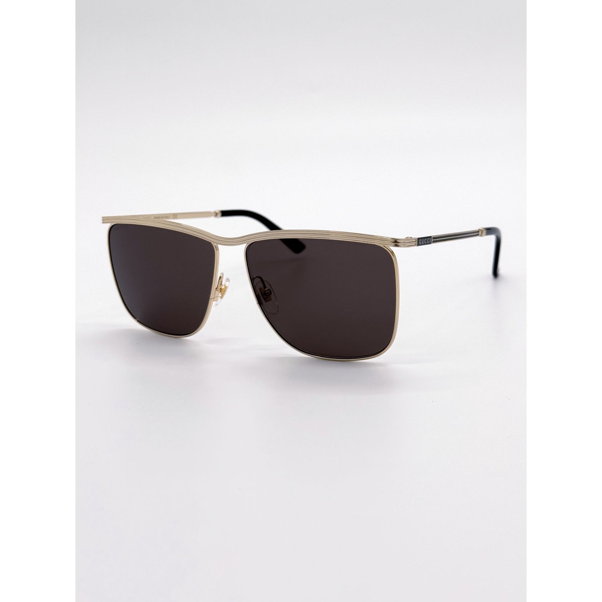 Gucci NEW GUCCI SUNGLASSES GG0821S 001 GOLD UNISEX EYEWEAR Size ONE SIZE - 3 Thumbnail